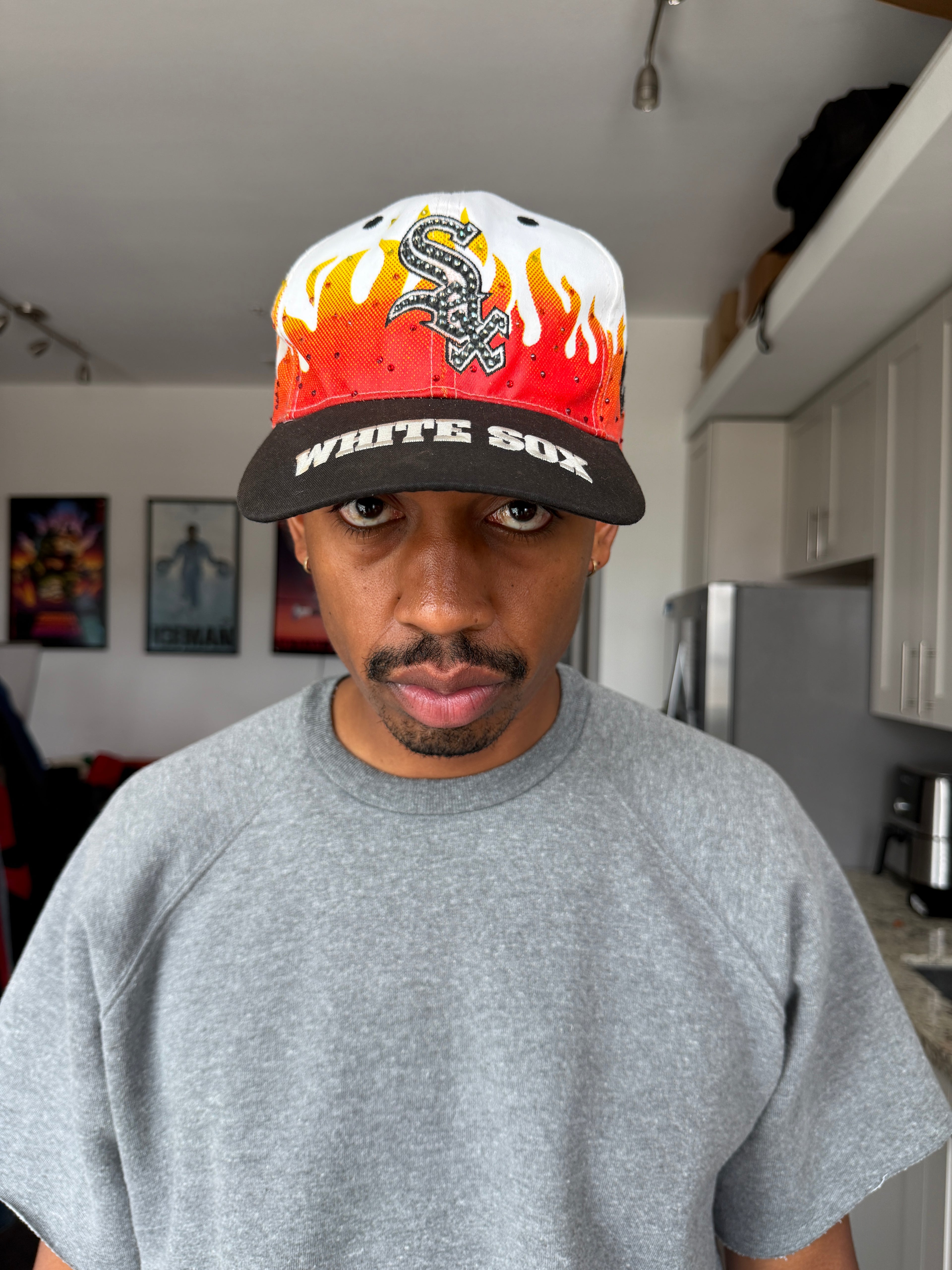 Vintage Chicago White Sox 'Metallic Flames' Snapback