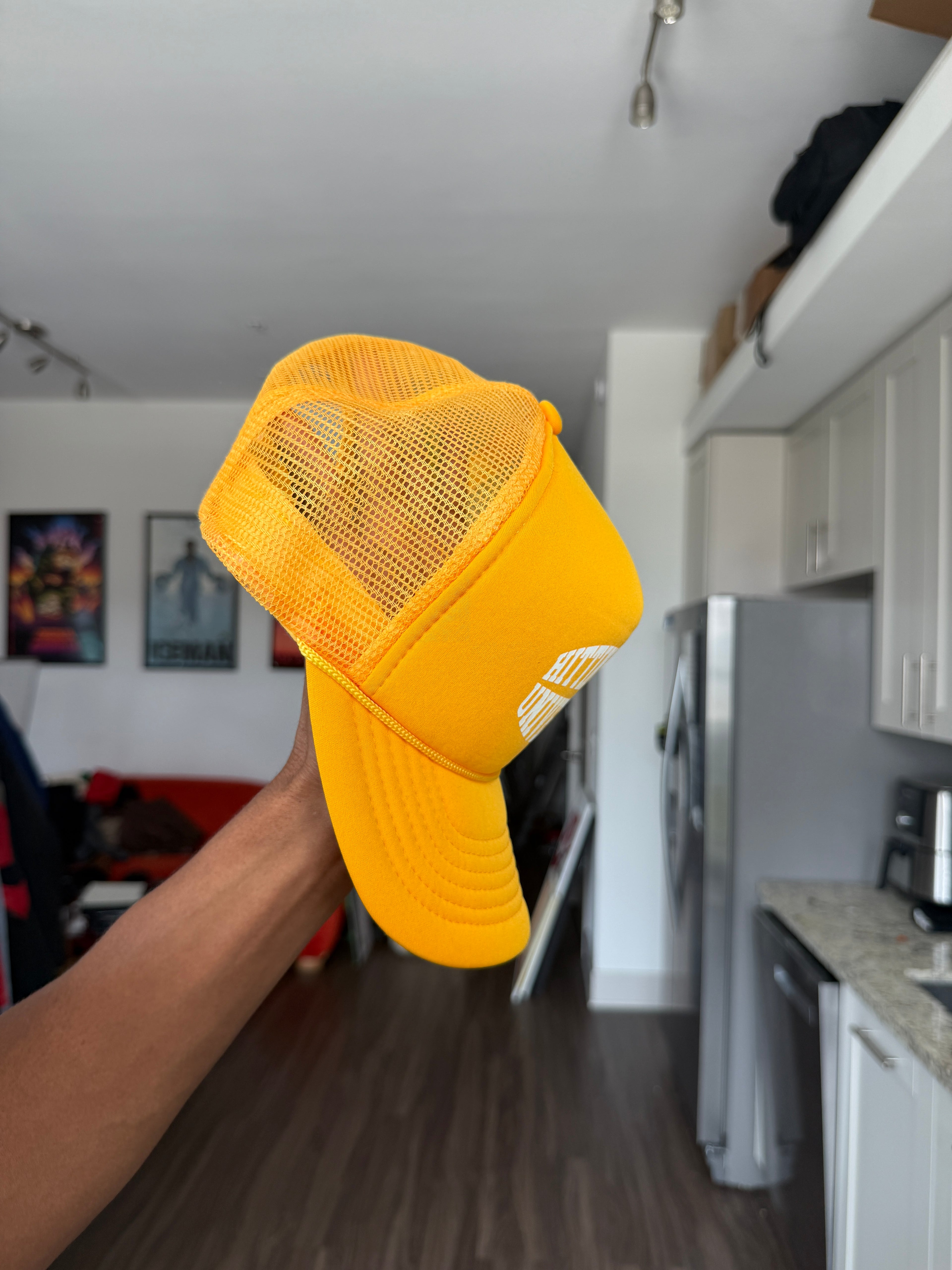 Hittin Lyxx University Yellow Trucker Cap