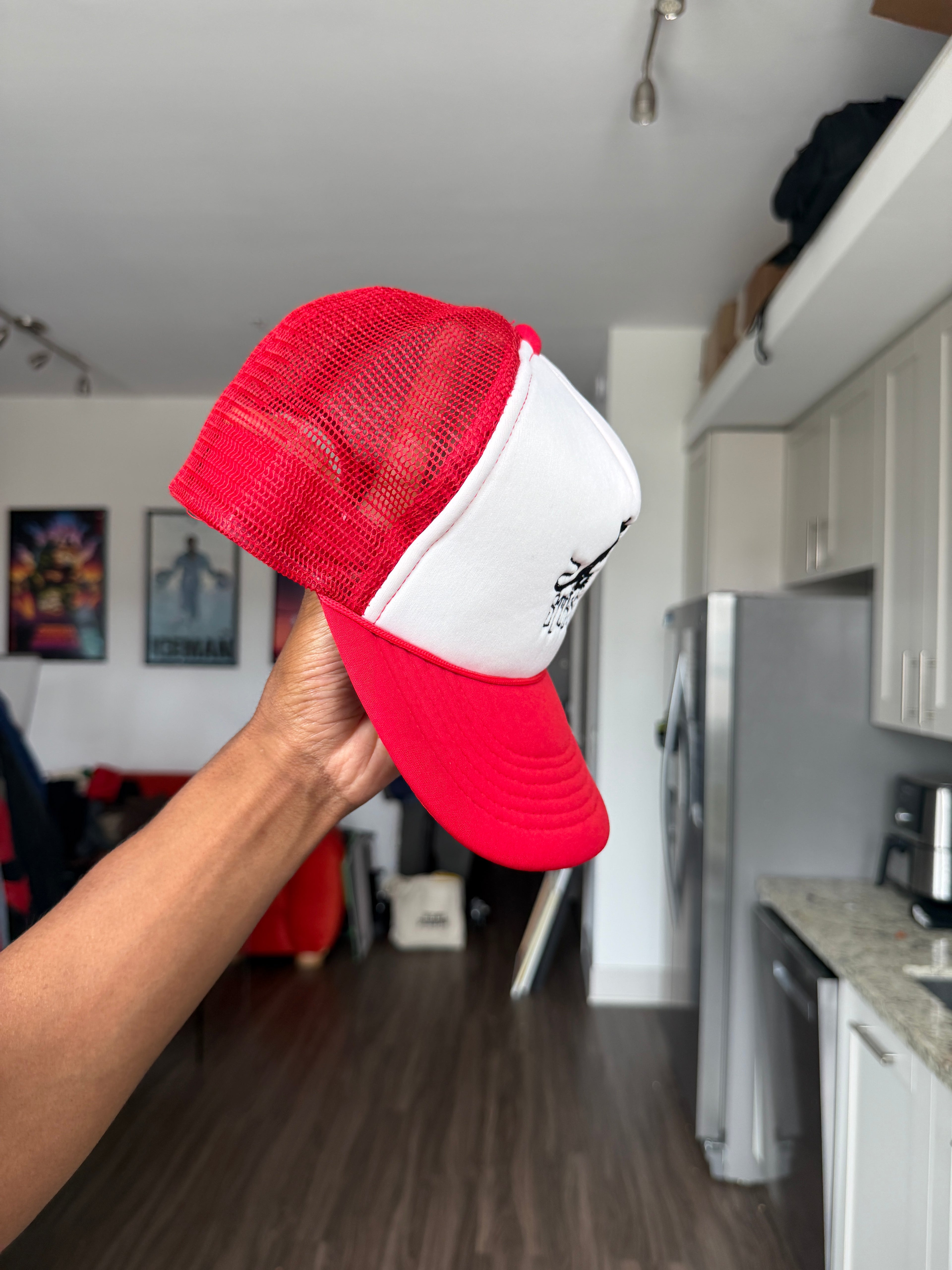 Stüssy Red & White Trucker Cap