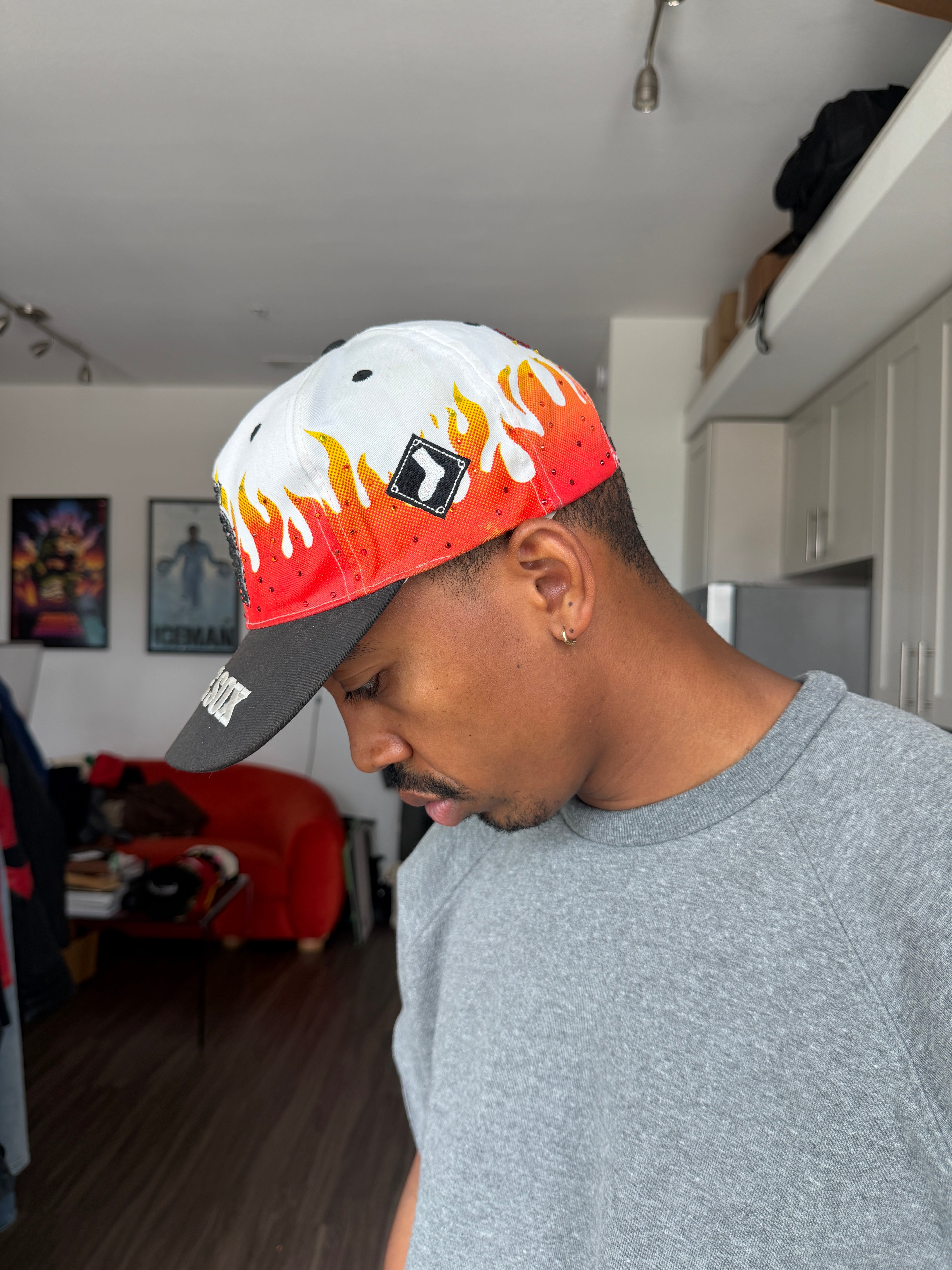 Vintage Chicago White Sox 'Metallic Flames' Snapback
