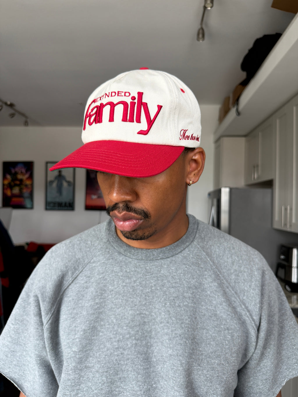 Extended Family Red Two-Panel Snapback