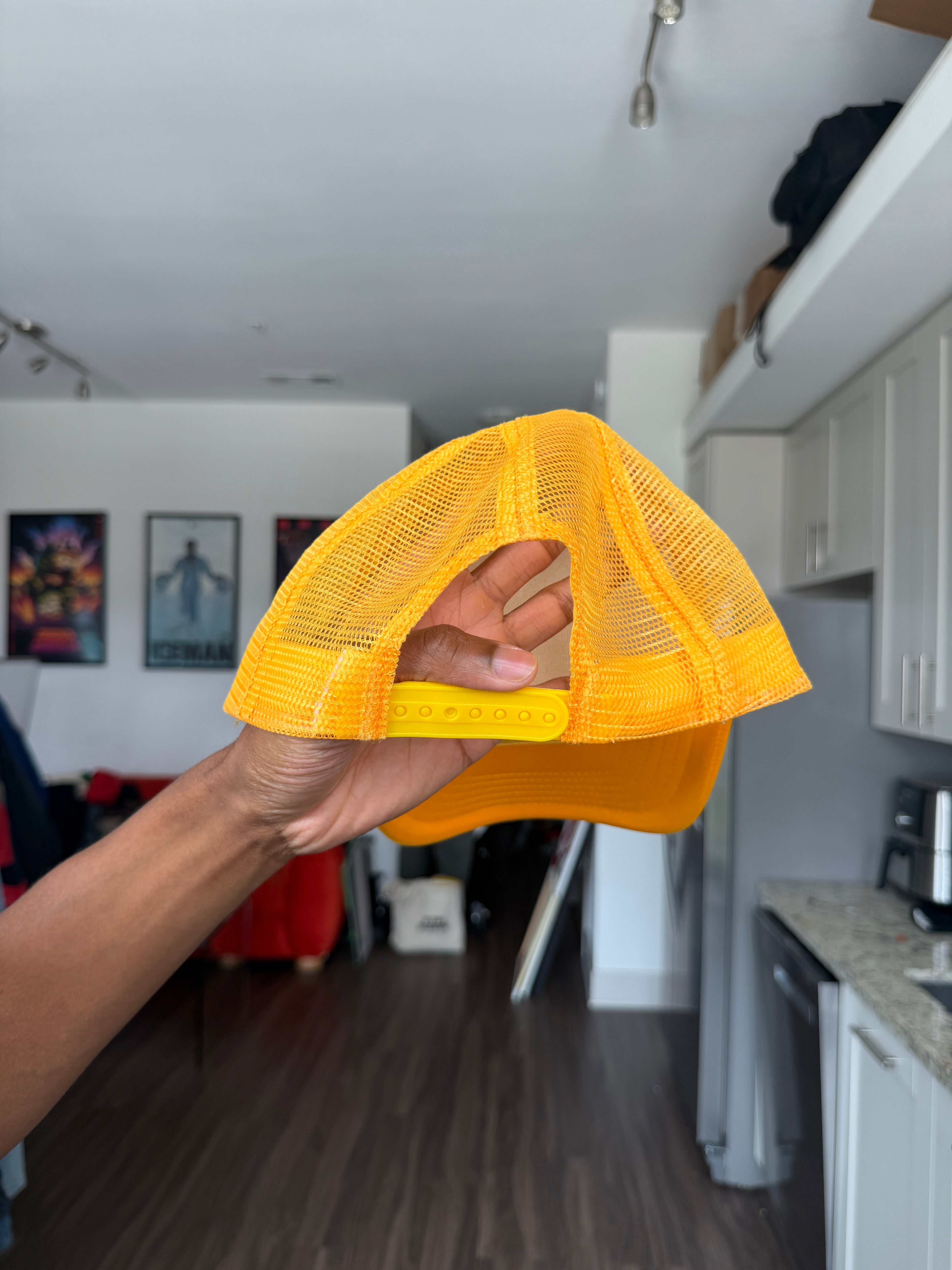 Hittin Lyxx University Yellow Trucker Cap