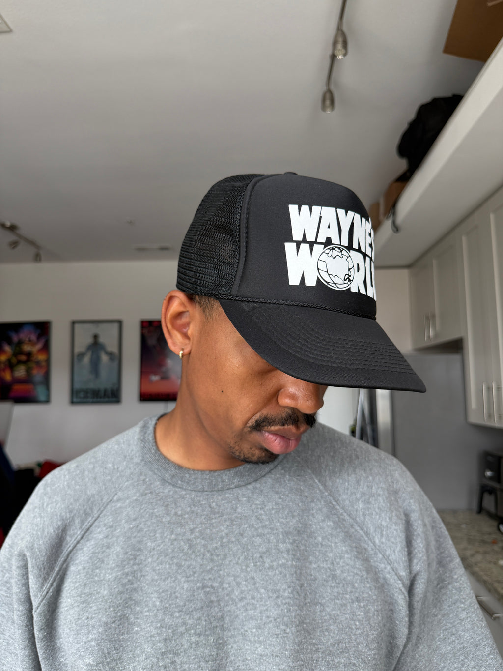 Wayne’s World Black Trucker Cap