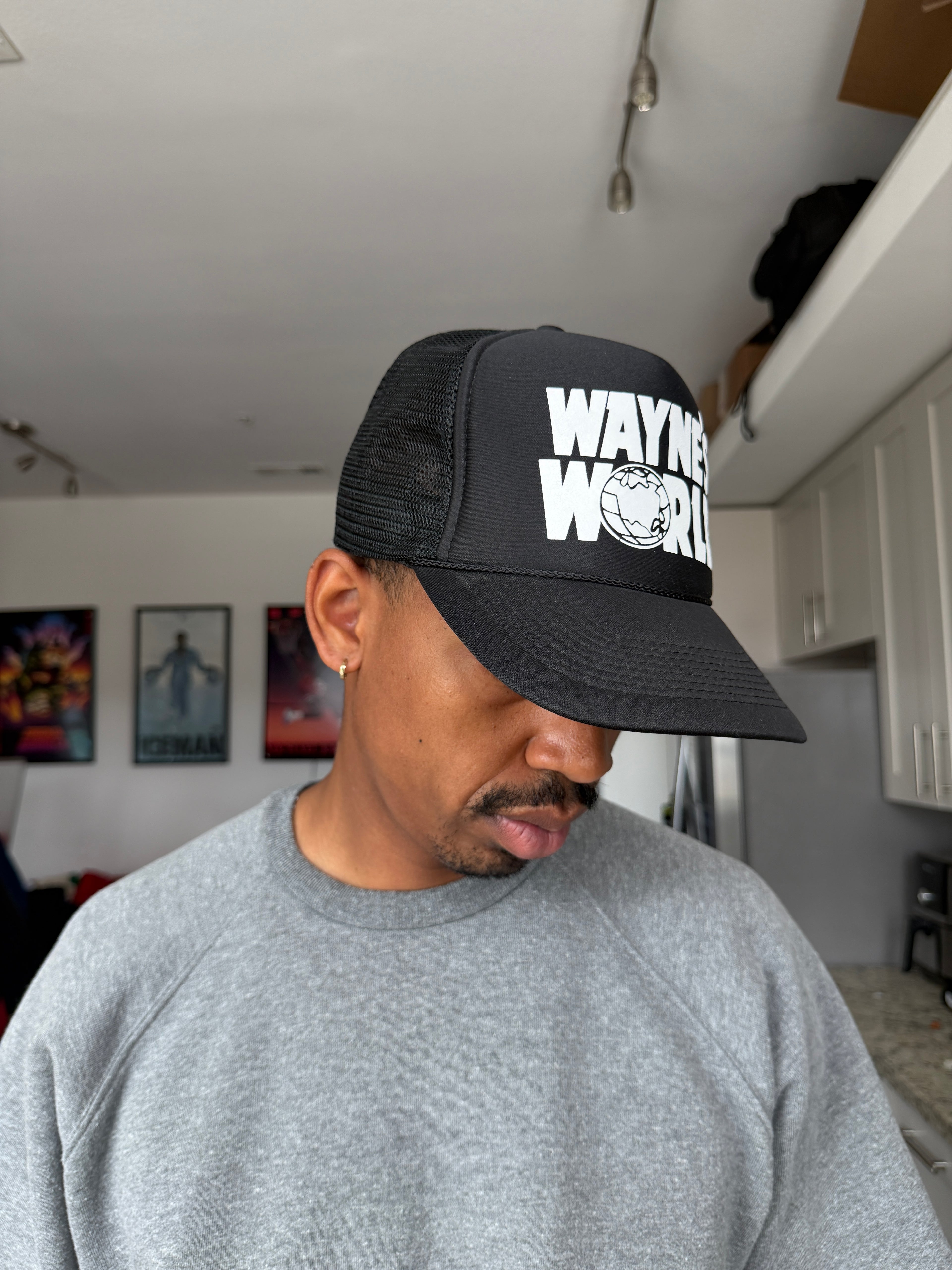 Wayne’s World Black Trucker Cap