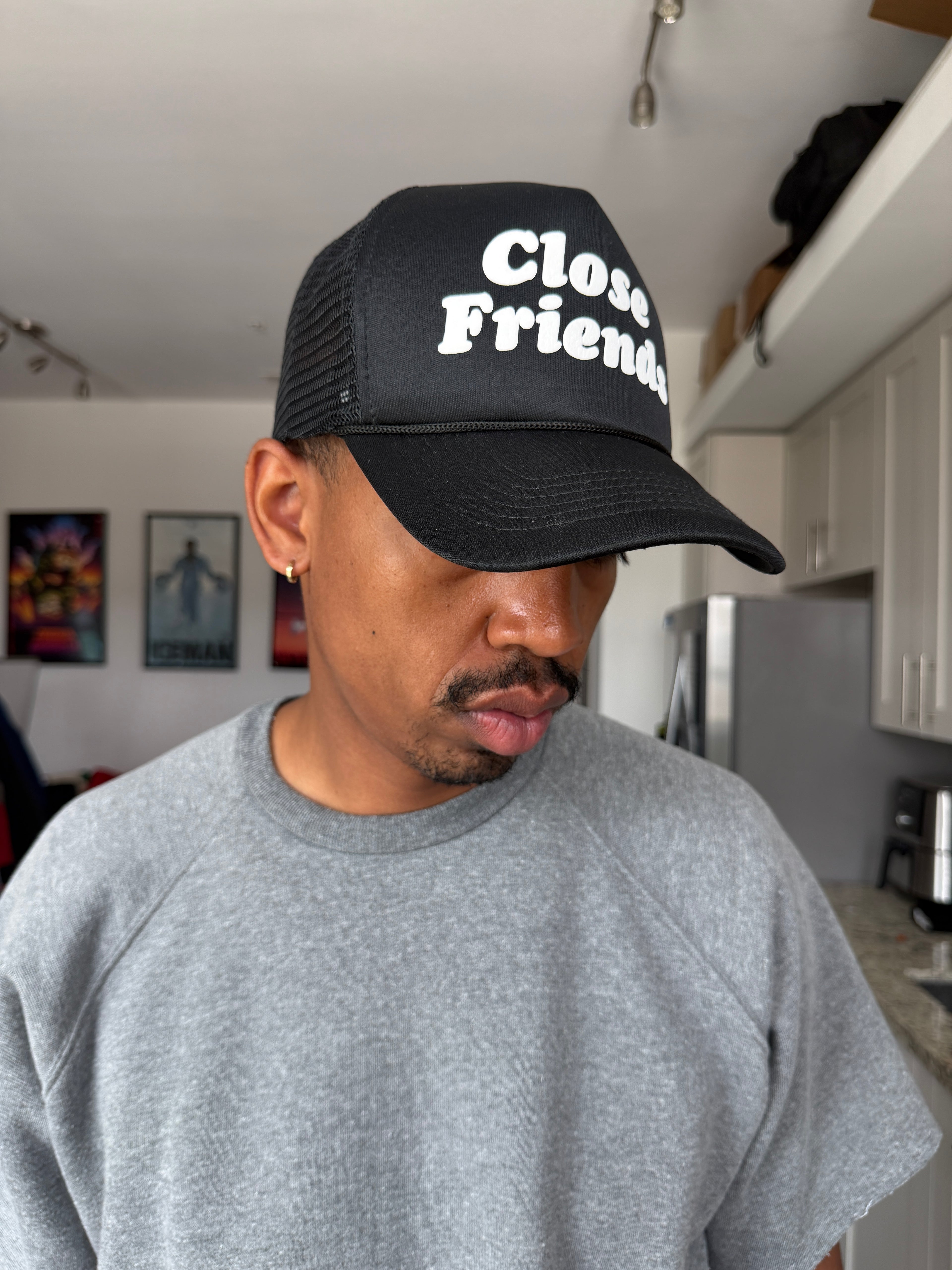 Close Friends Black Trucker Cap