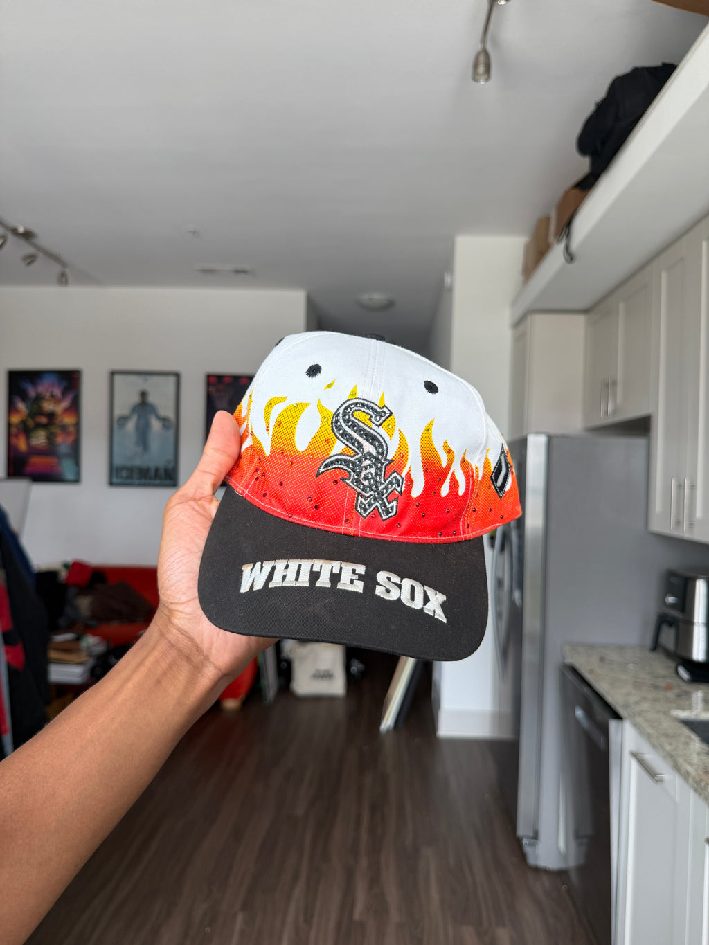 Vintage Chicago White Sox 'Metallic Flames' Snapback