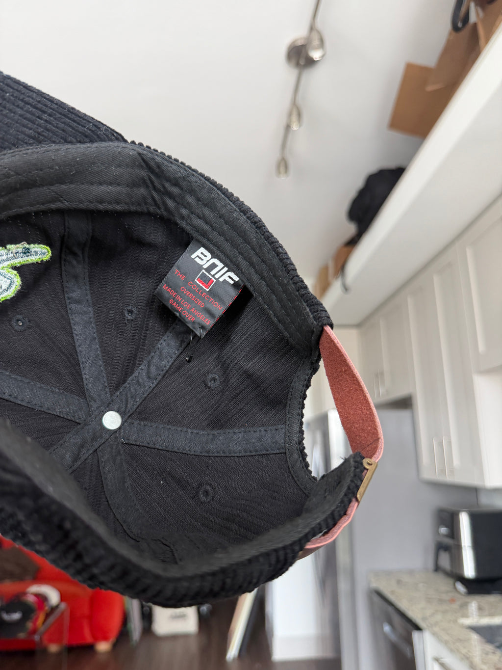 BAIF Black Corduroy Sports Cap