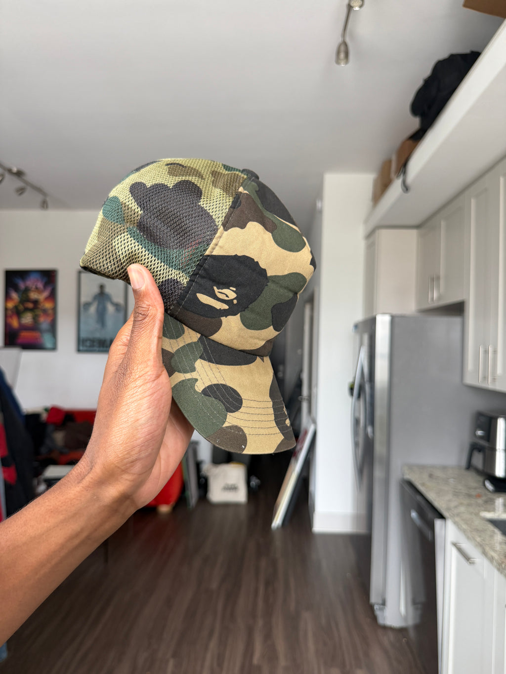 Vintage BAPE Camo Trucker Hat