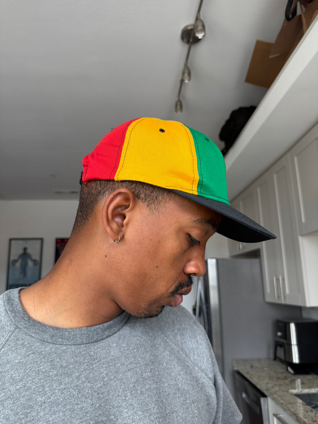 Rasta Red, Green & Yellow Snapback Cap