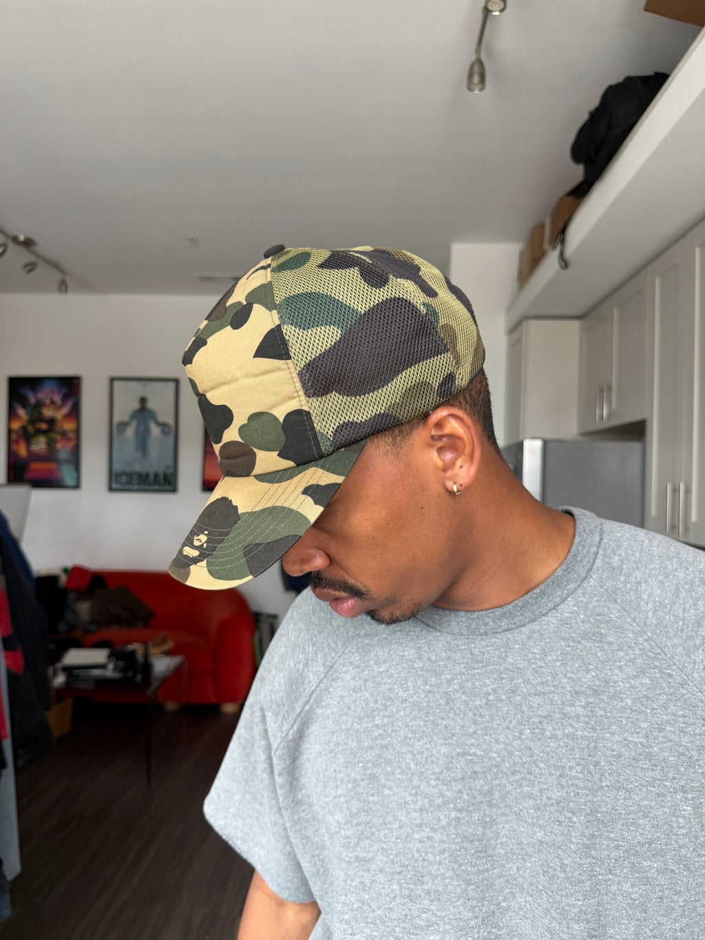 Vintage BAPE Camo Trucker Hat