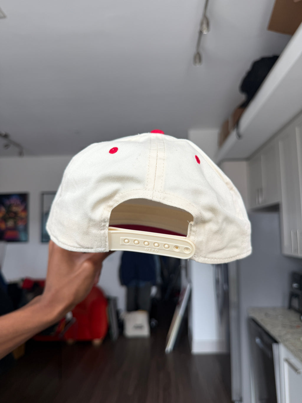 Red & White Devil and Angel Unicorn Baseball Cap