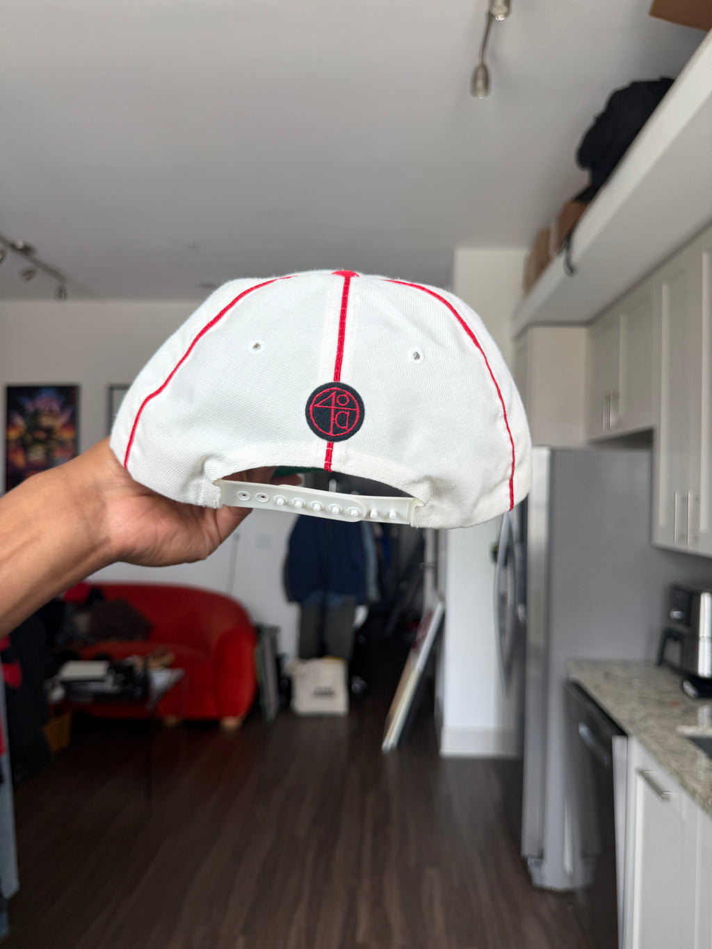 40 Acres and a Mule White & Red Baseball Cap