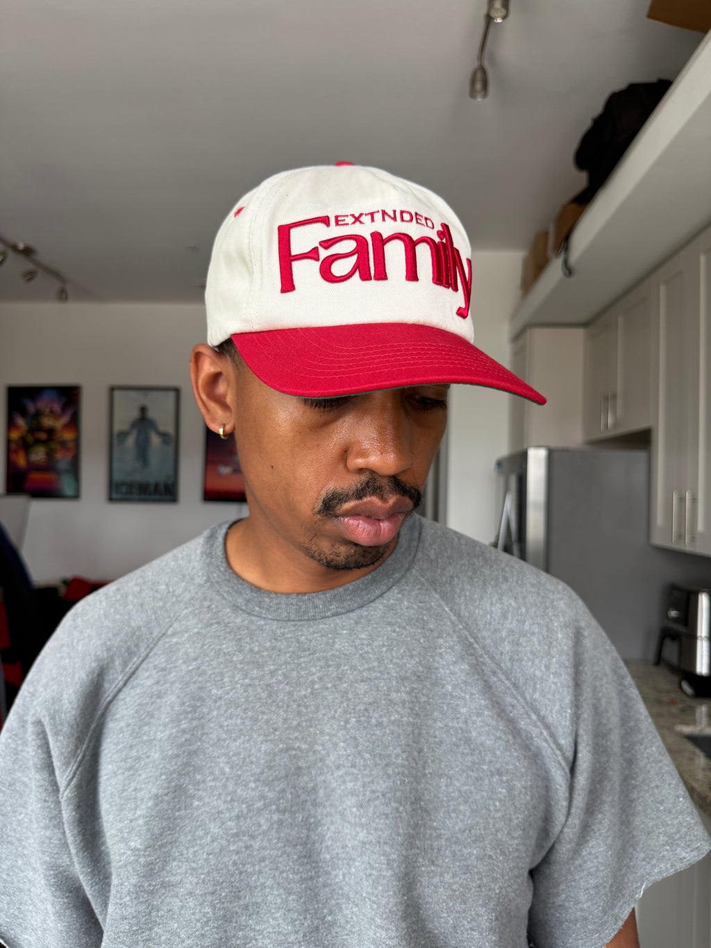 Extended Family Red Two-Panel Snapback