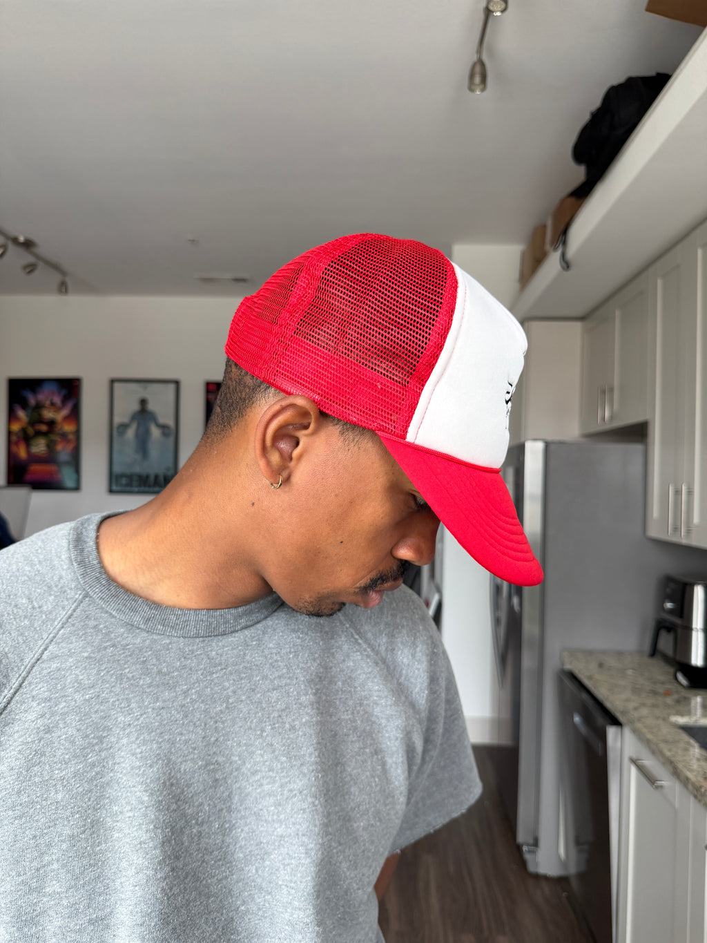 Stüssy Red & White Trucker Cap