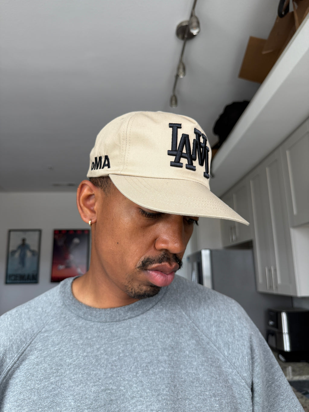 LA Dodgers Double Logo Cream & Tan Baseball Cap