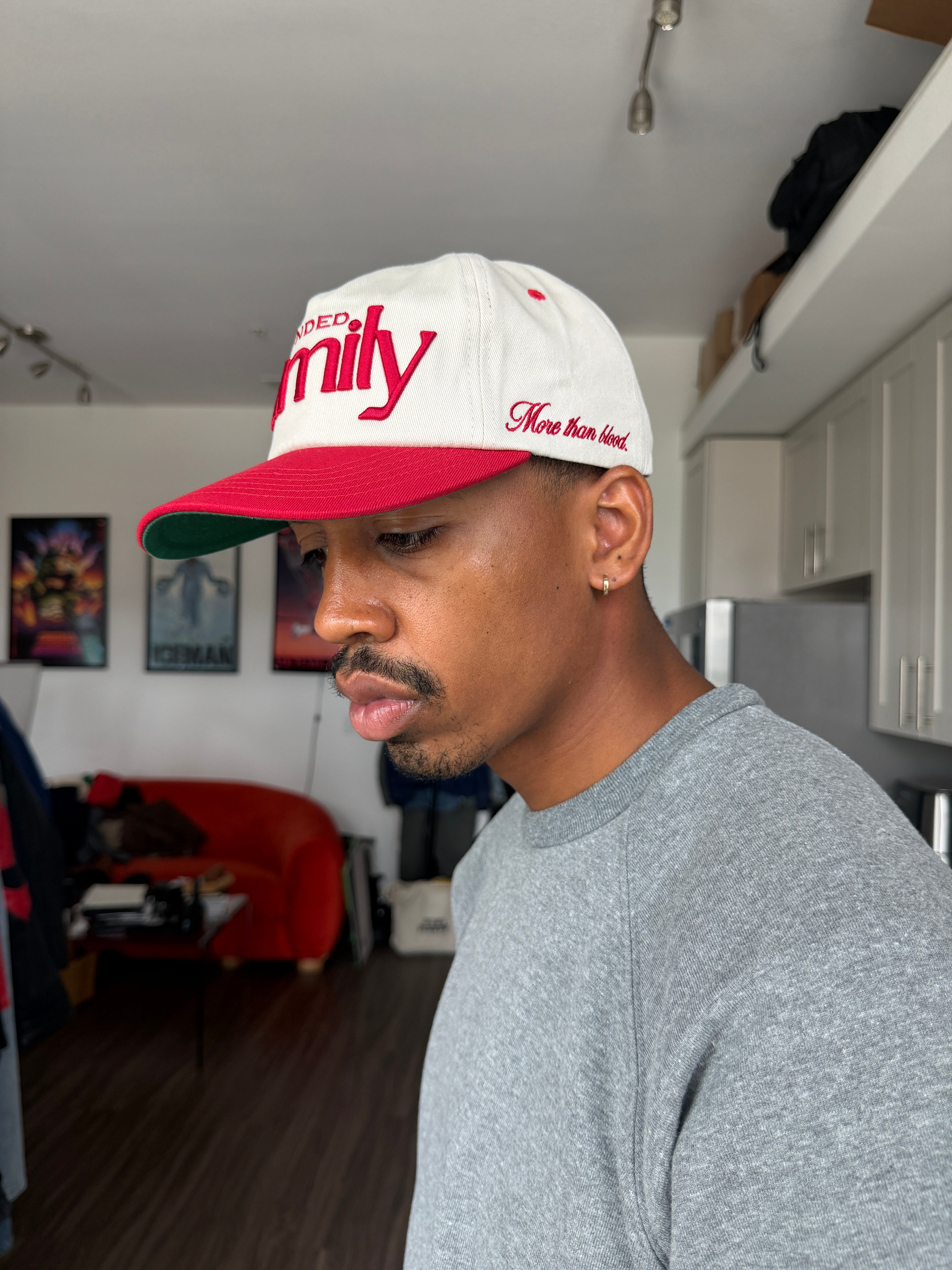 Extended Family Red Two-Panel Snapback