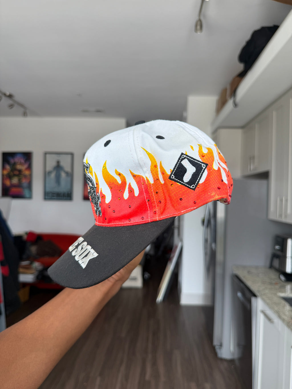 Vintage Chicago White Sox 'Metallic Flames' Snapback