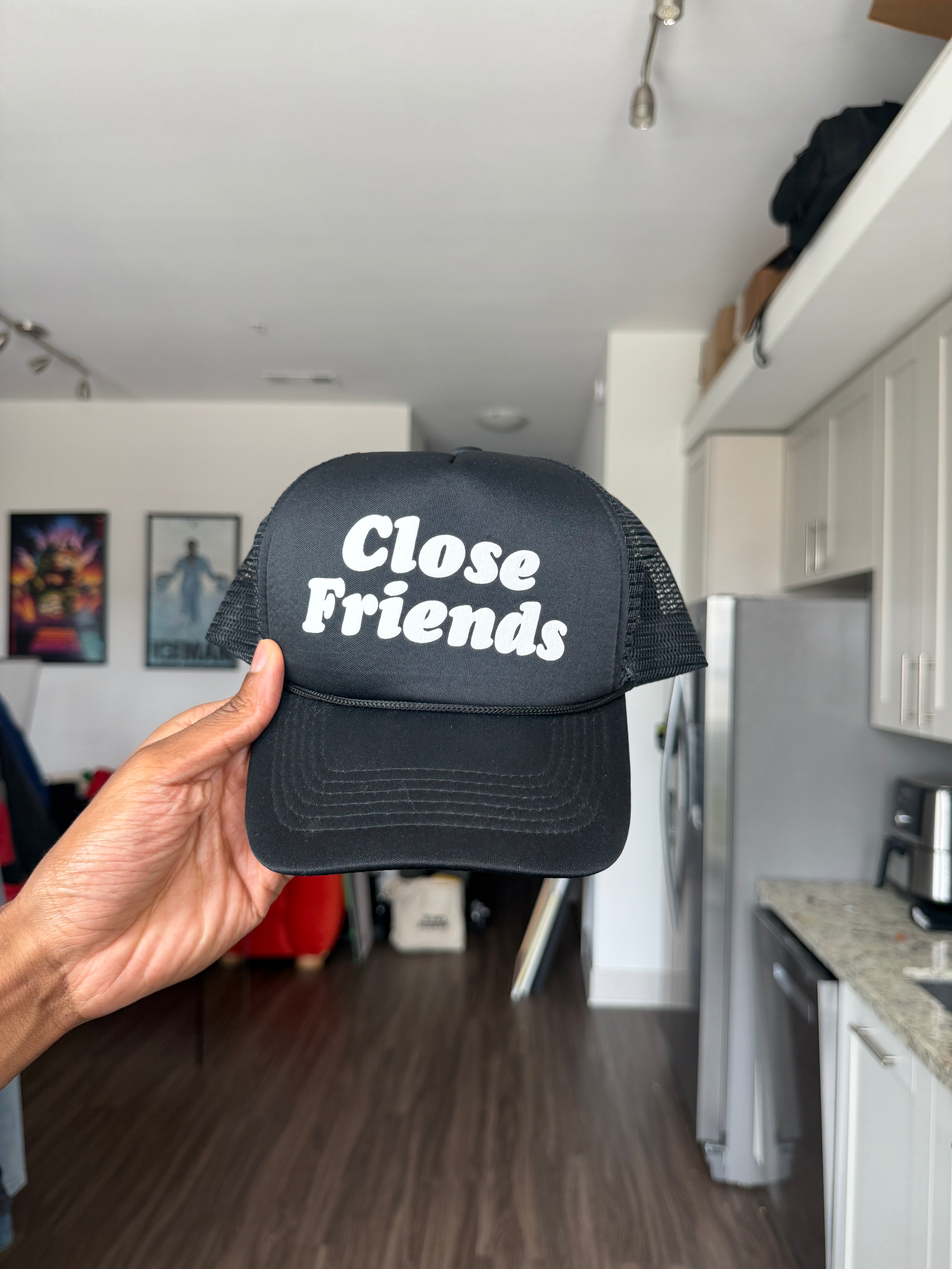 Close Friends Black Trucker Cap