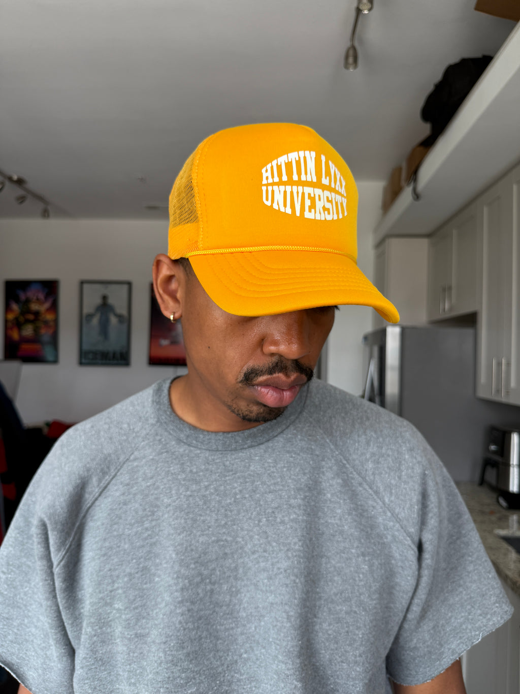 Hittin Lyxx University Yellow Trucker Cap