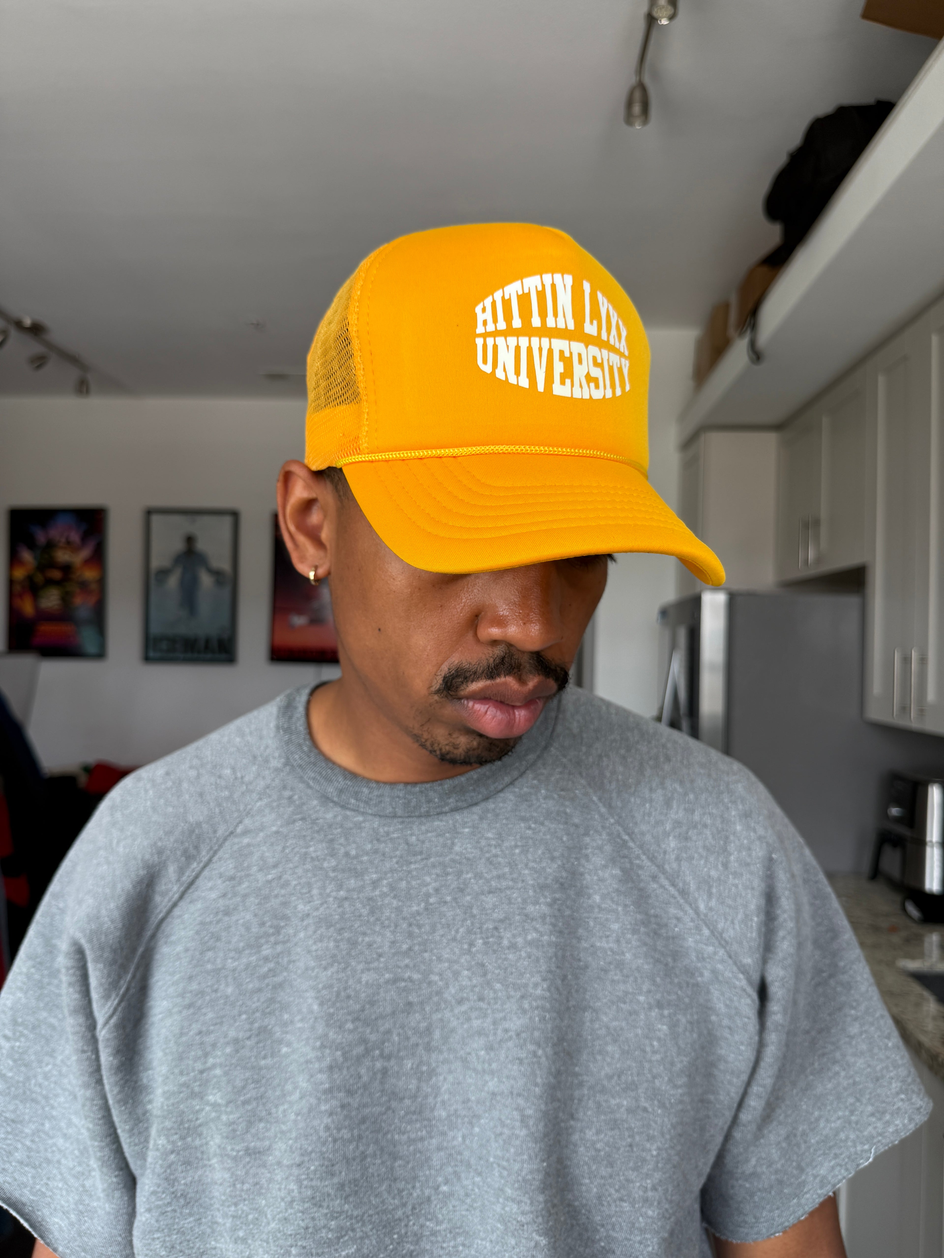 Hittin Lyxx University Yellow Trucker Cap