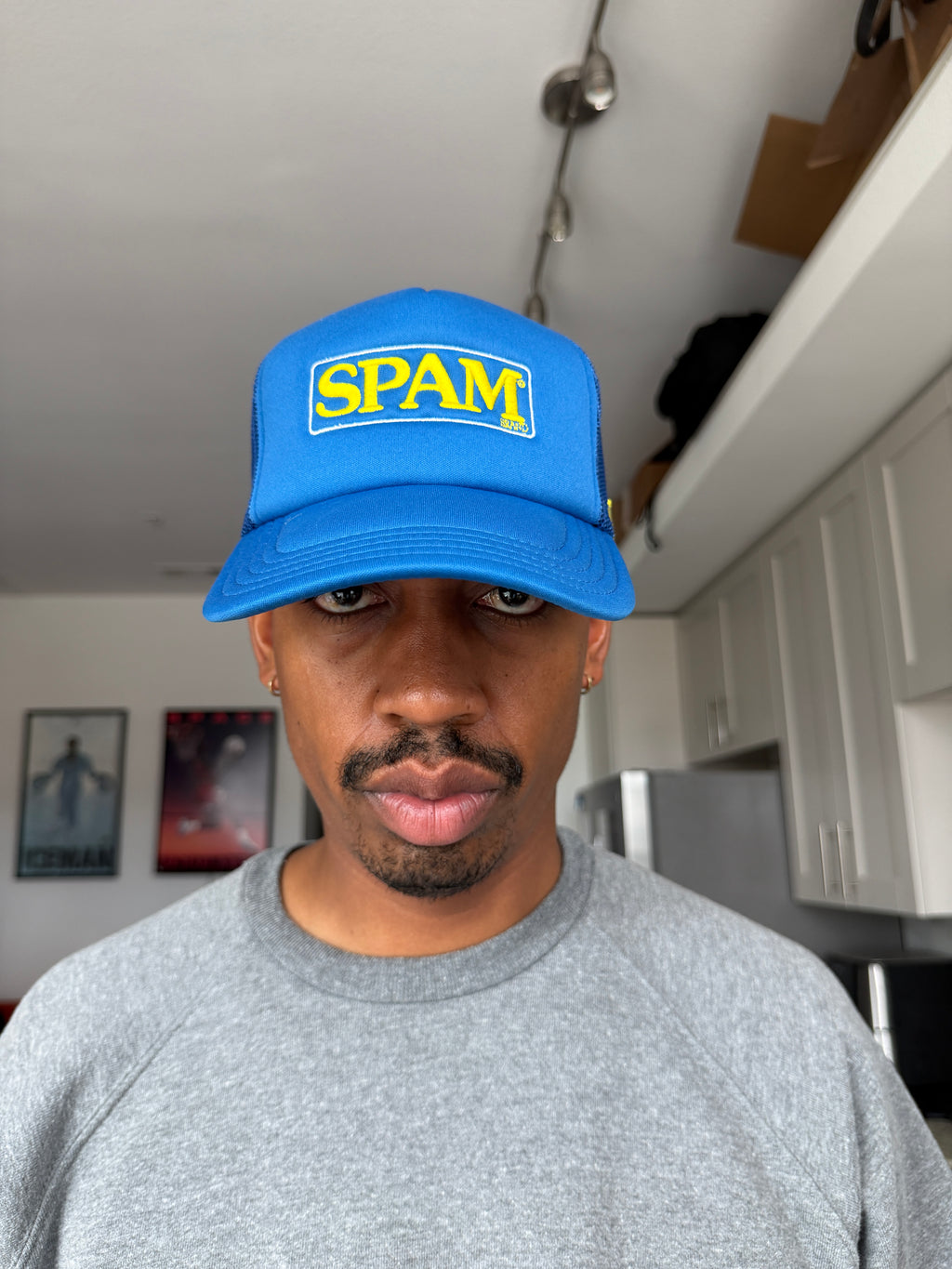 Vintage SPAM Blue & Yellow Trucker Cap