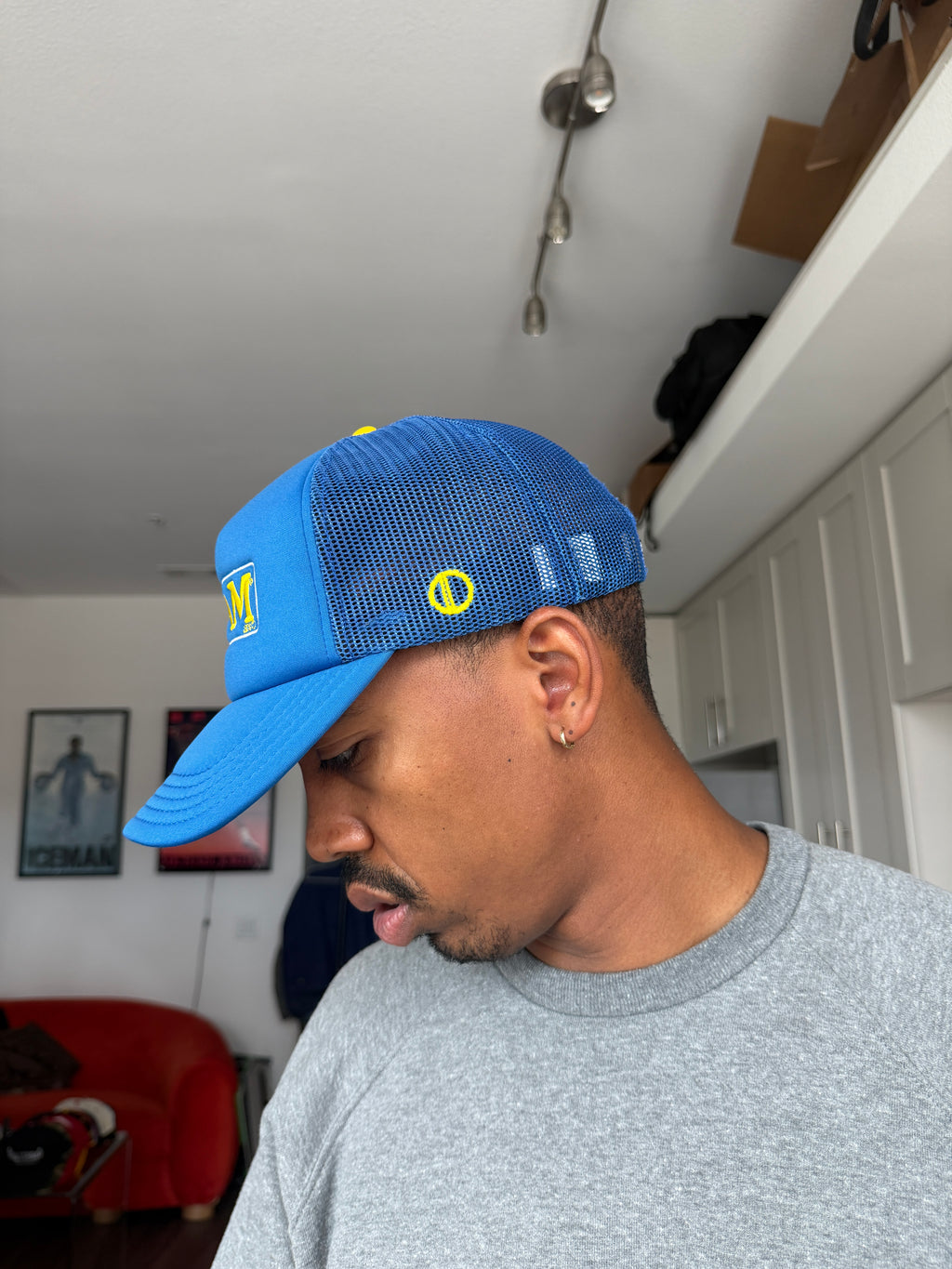 Vintage SPAM Blue & Yellow Trucker Cap