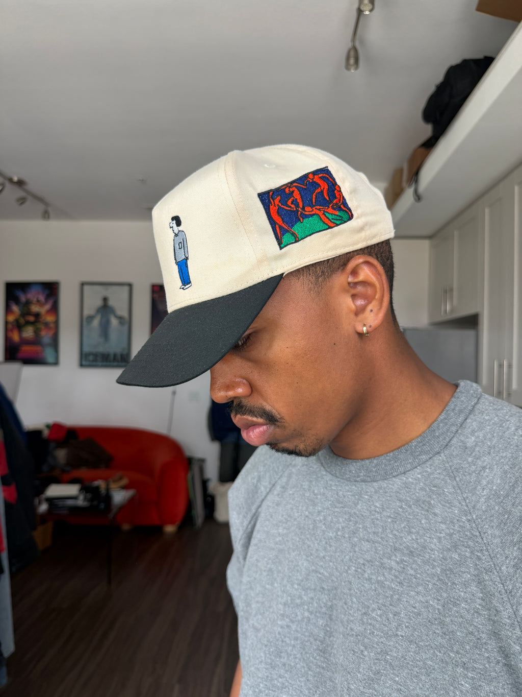 OMA Cream & Black Trucker Cap