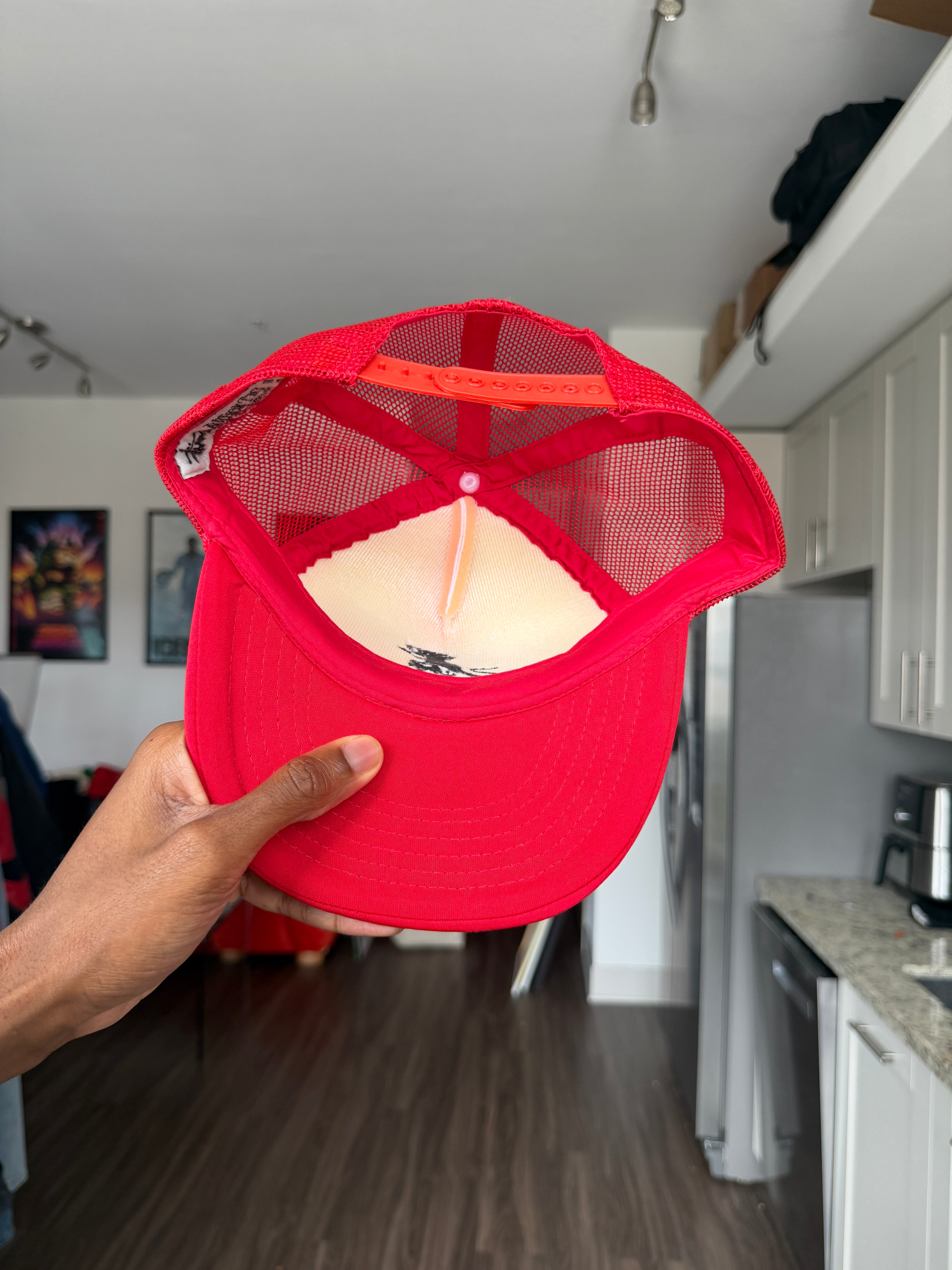 Stüssy Red & White Trucker Cap