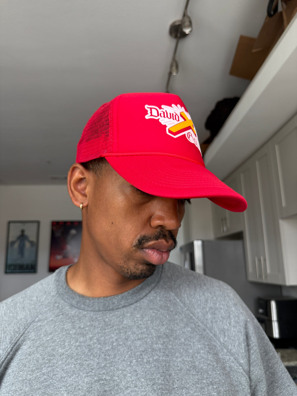David & Goliath Red Trucker Cap