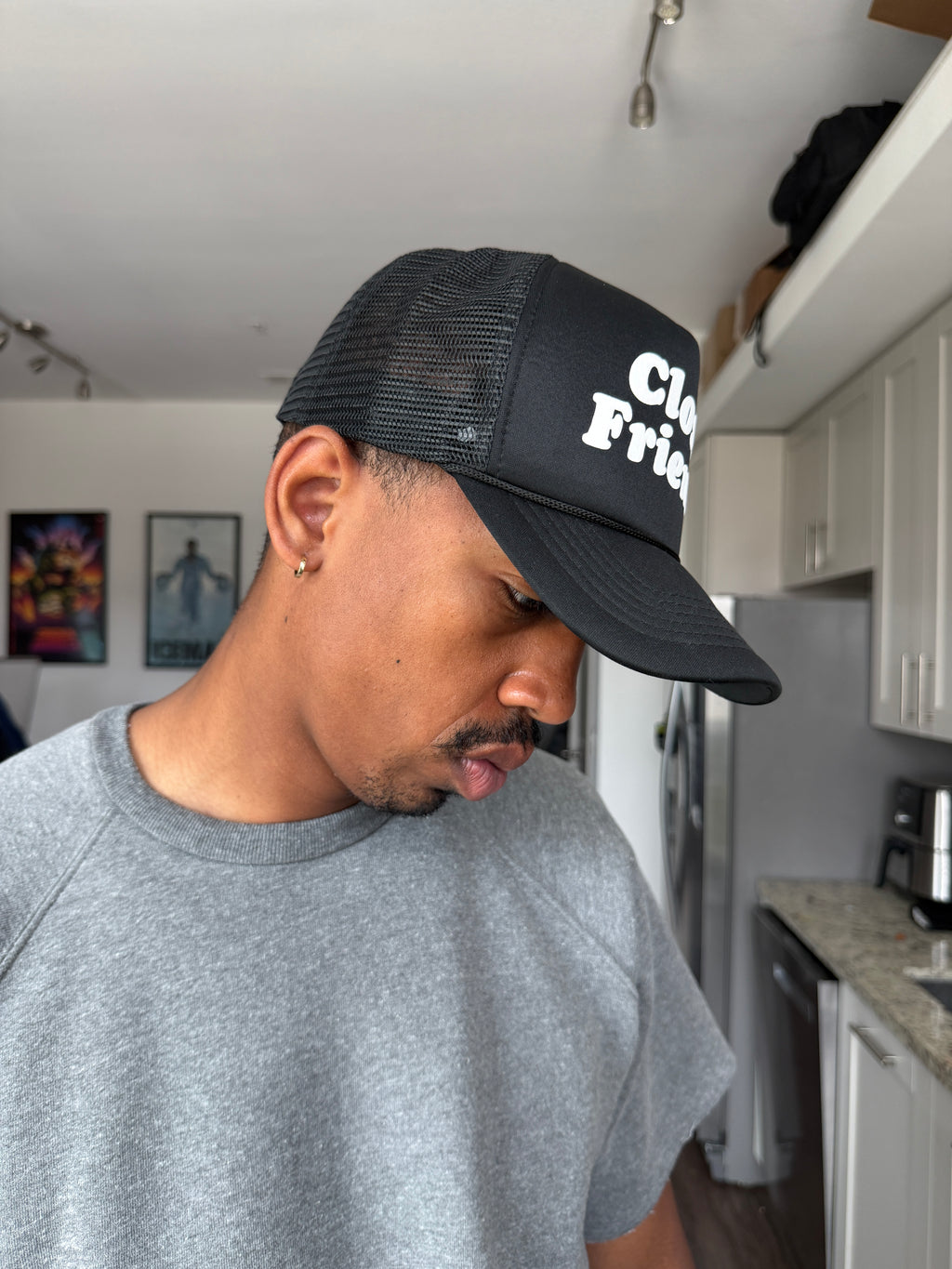 Close Friends Black Trucker Cap