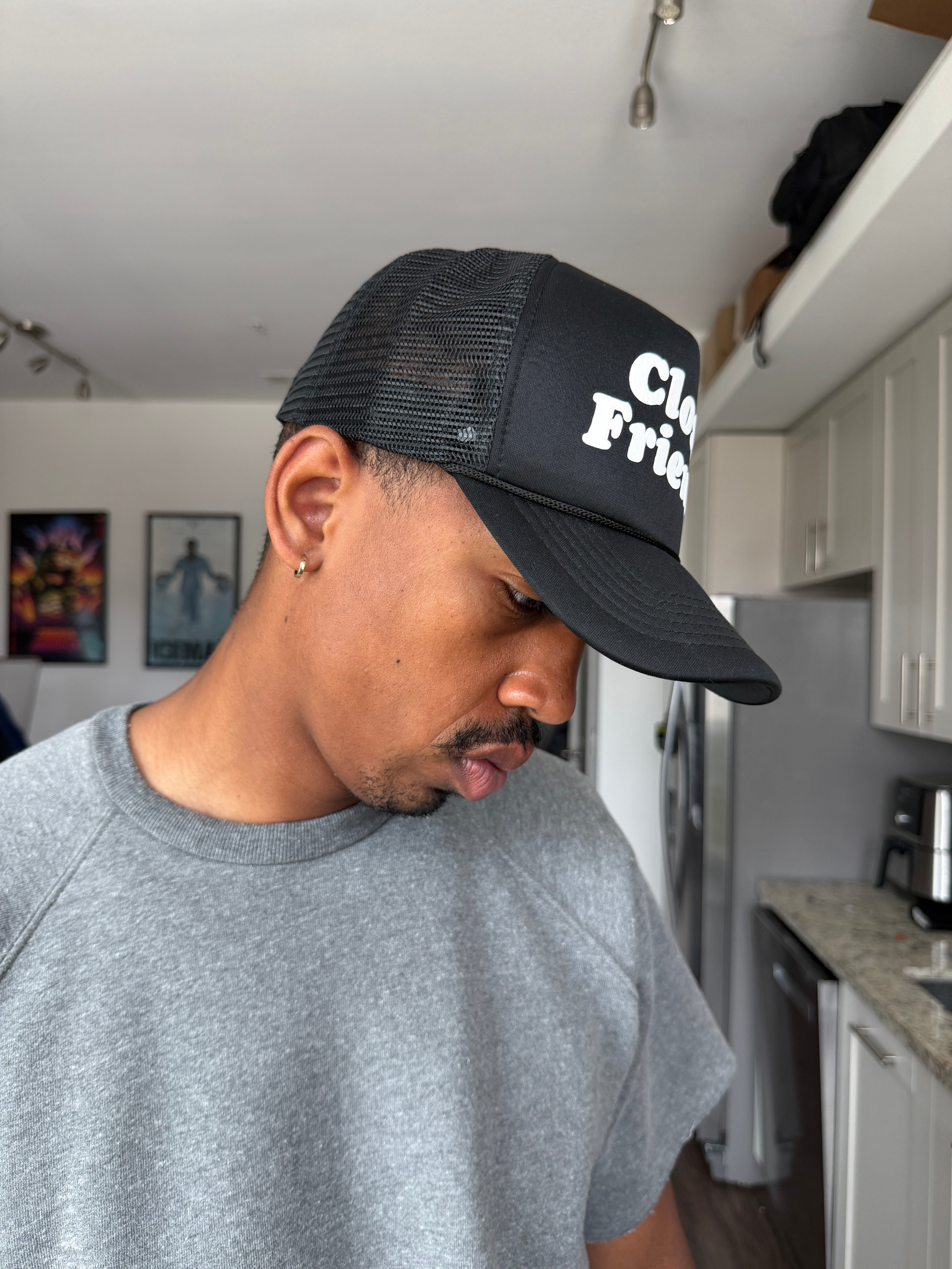 Close Friends Black Trucker Cap