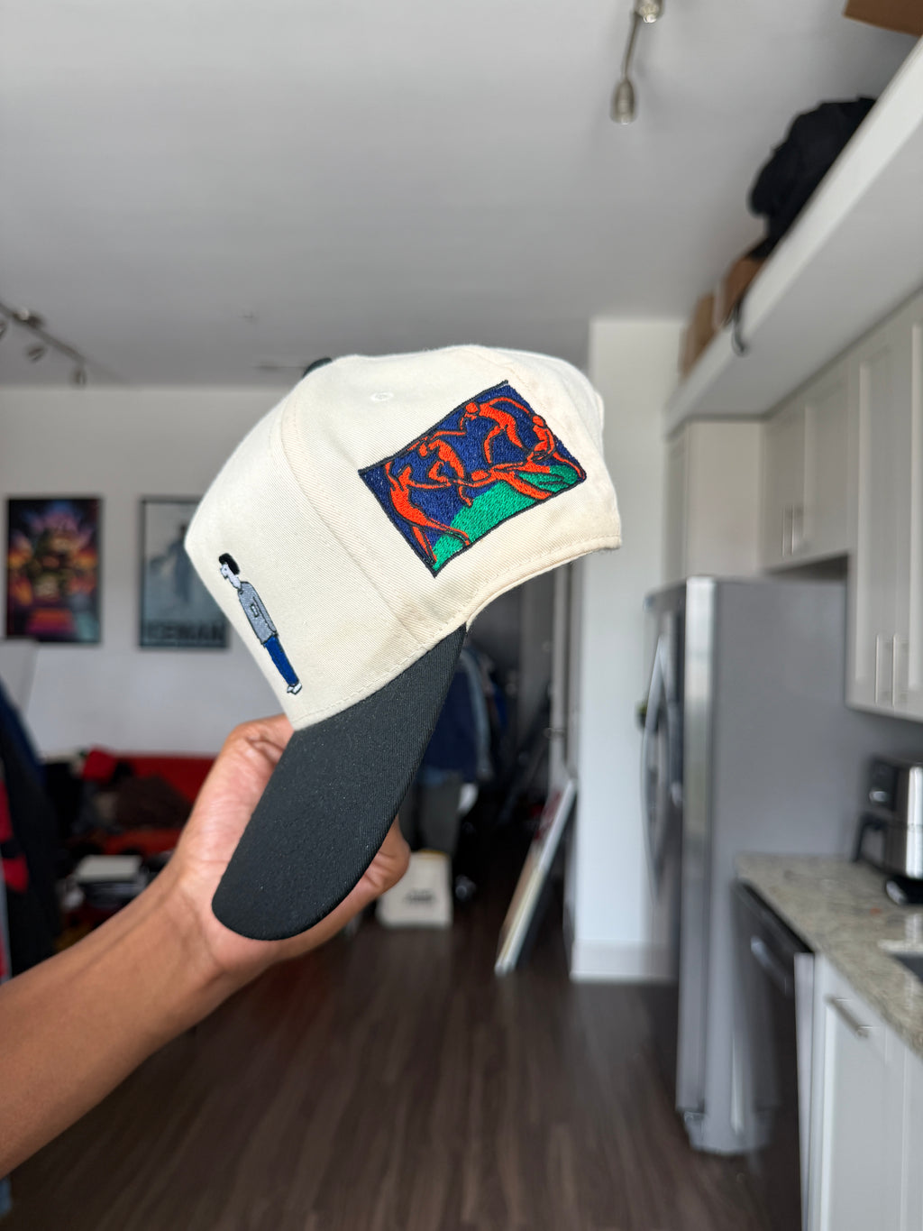 OMA Cream & Black Trucker Cap