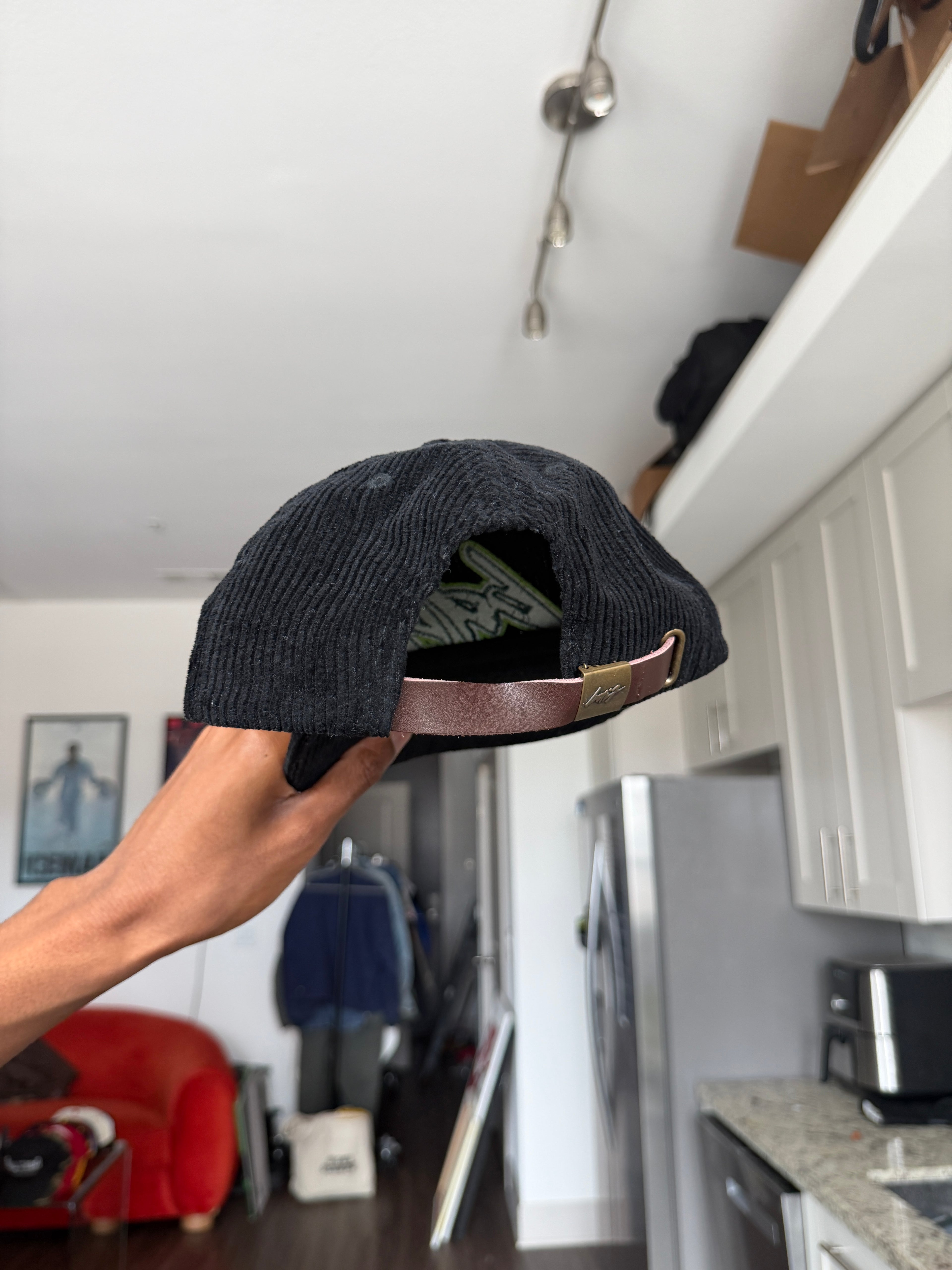 BAIF Black Corduroy Sports Cap