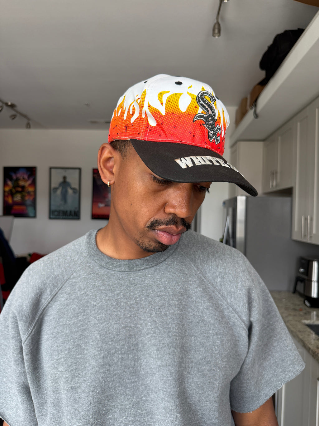 Vintage Chicago White Sox 'Metallic Flames' Snapback