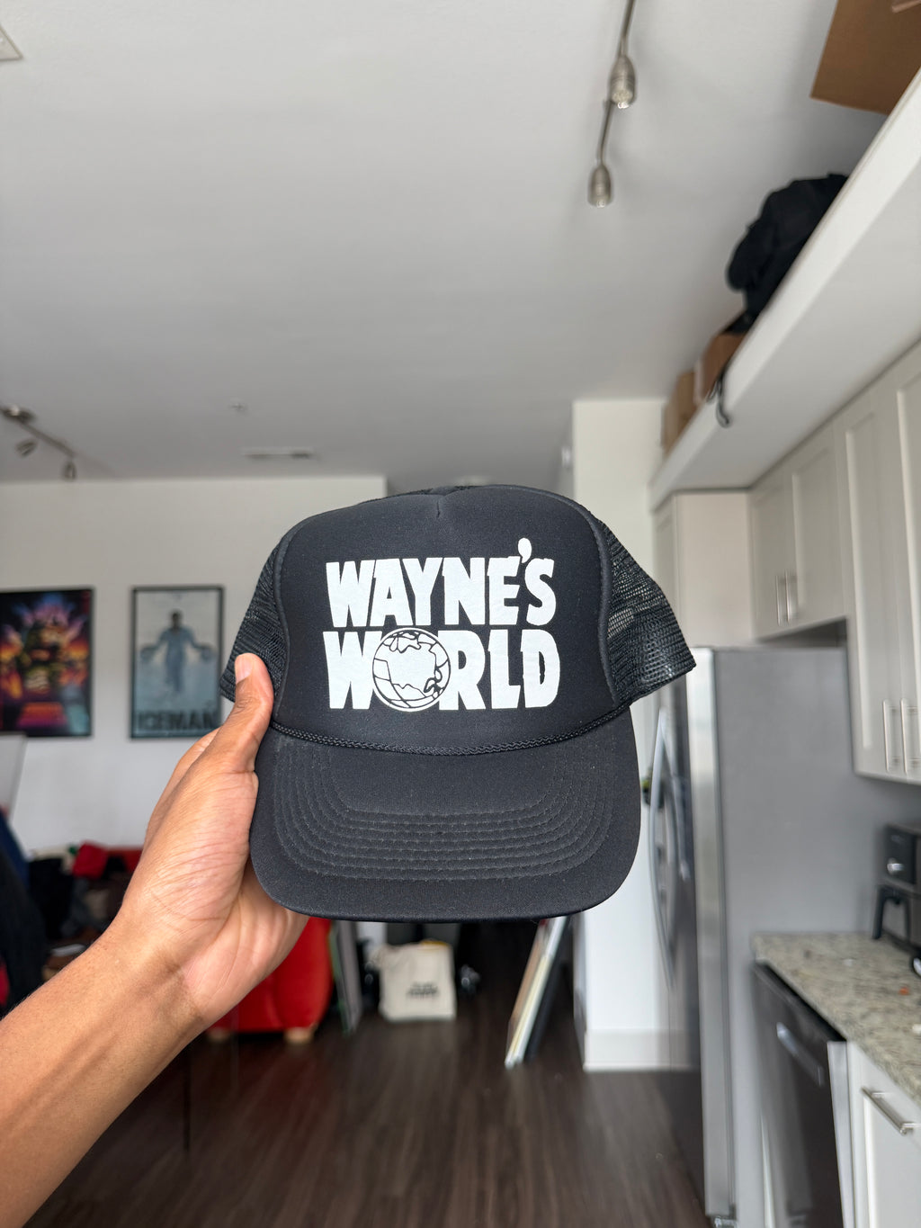 Wayne’s World Black Trucker Cap