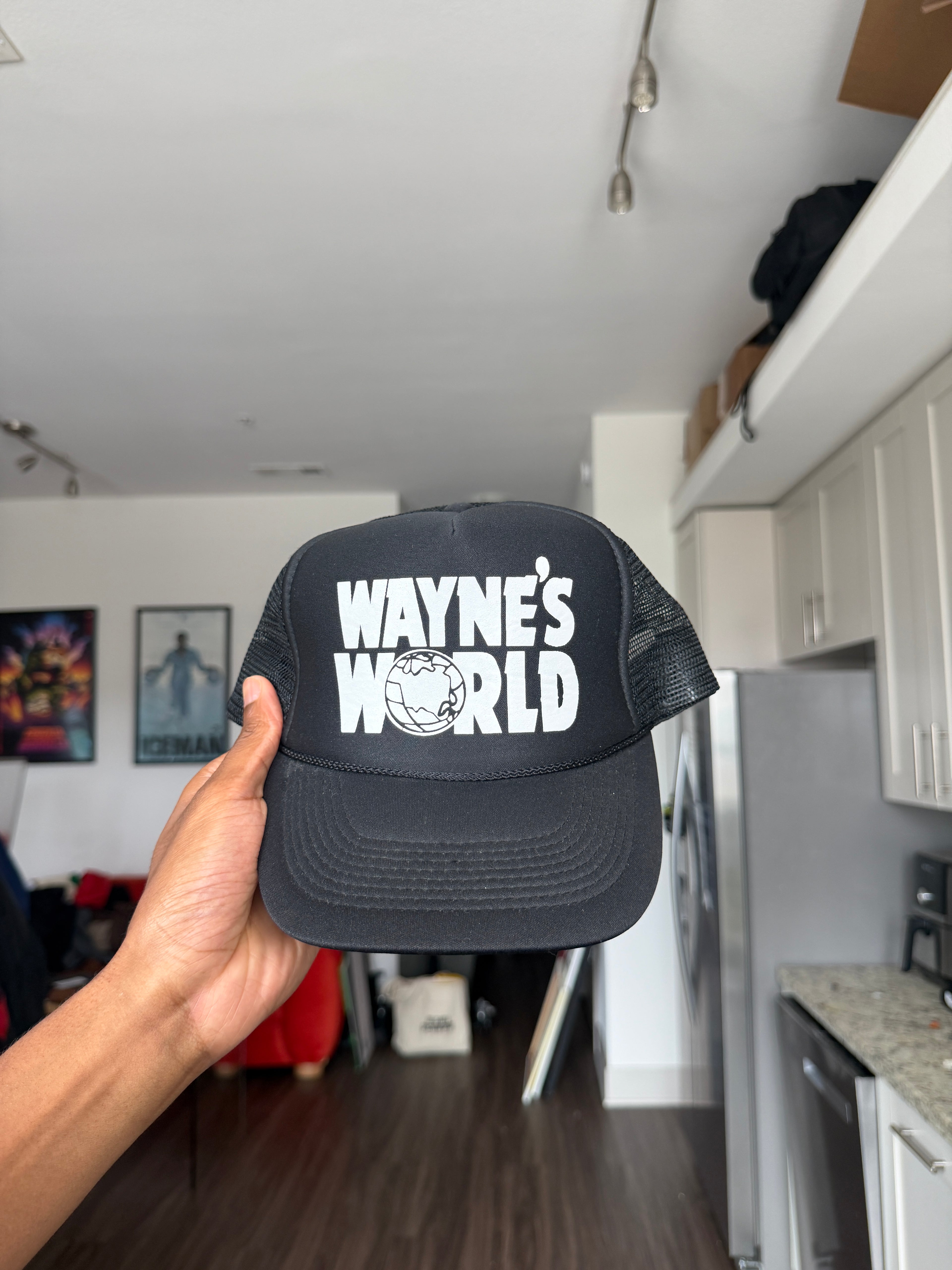 Wayne’s World Black Trucker Cap