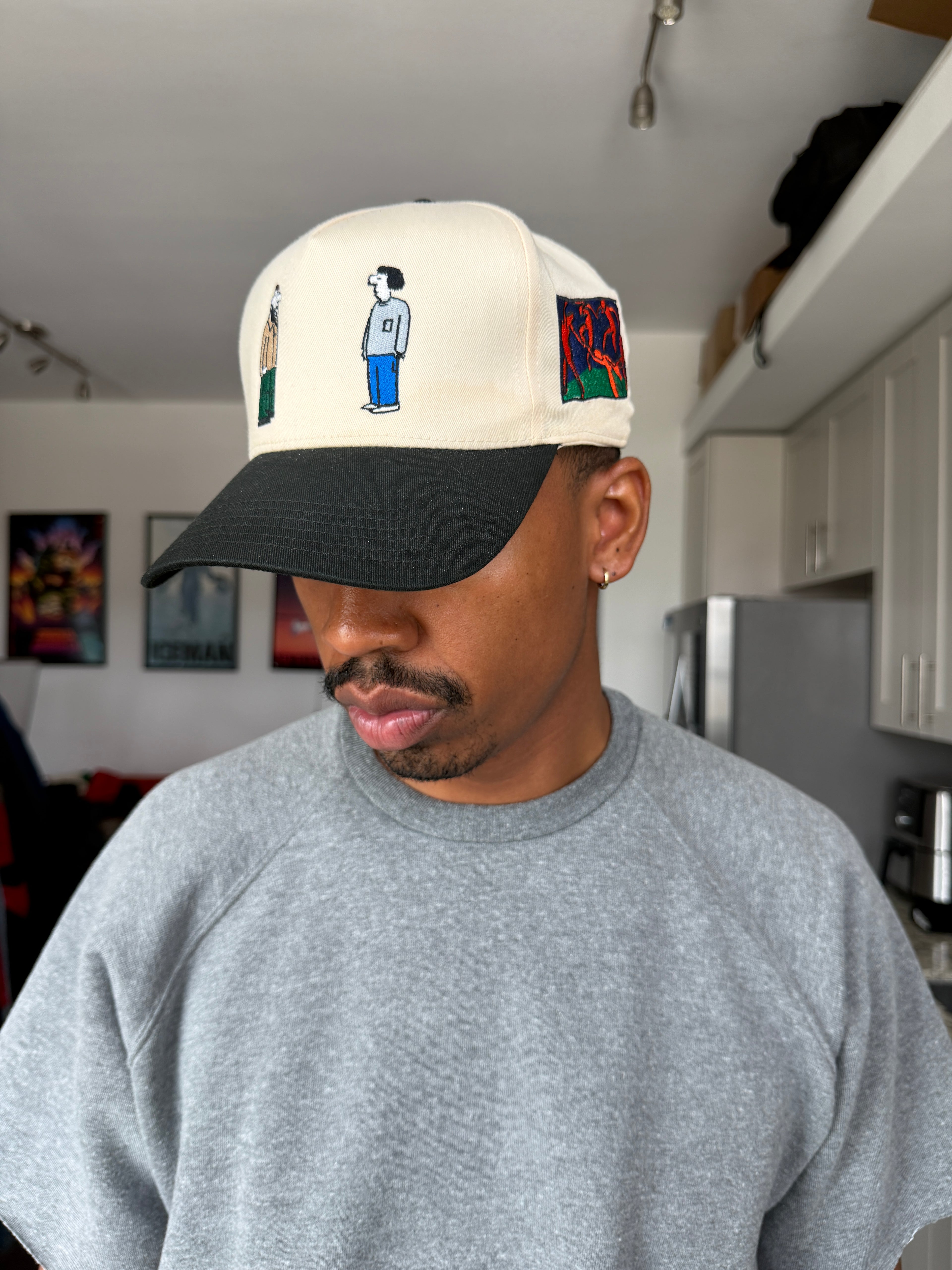 OMA Cream & Black Trucker Cap