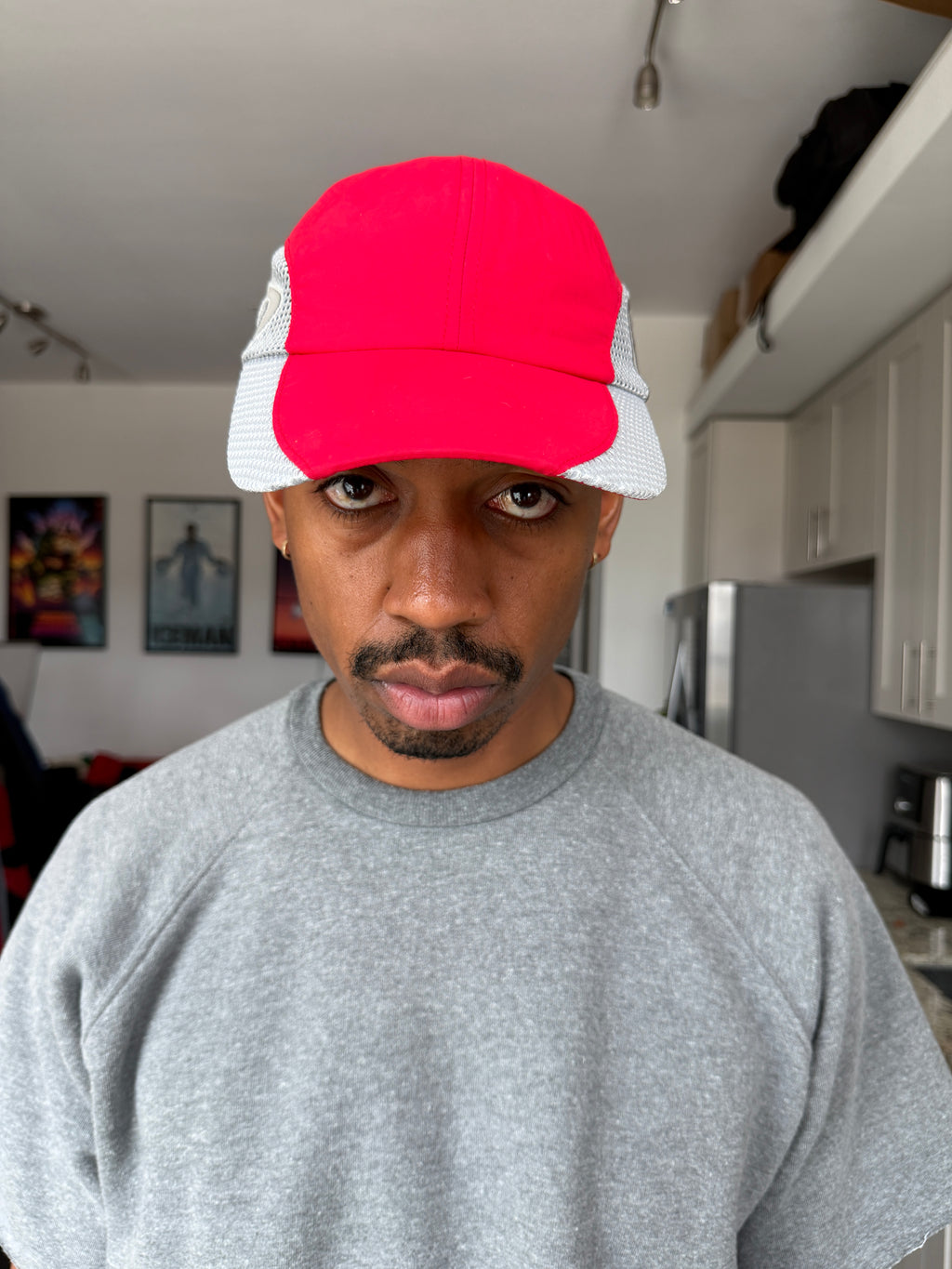Hidden Season Red & White Mesh Cap