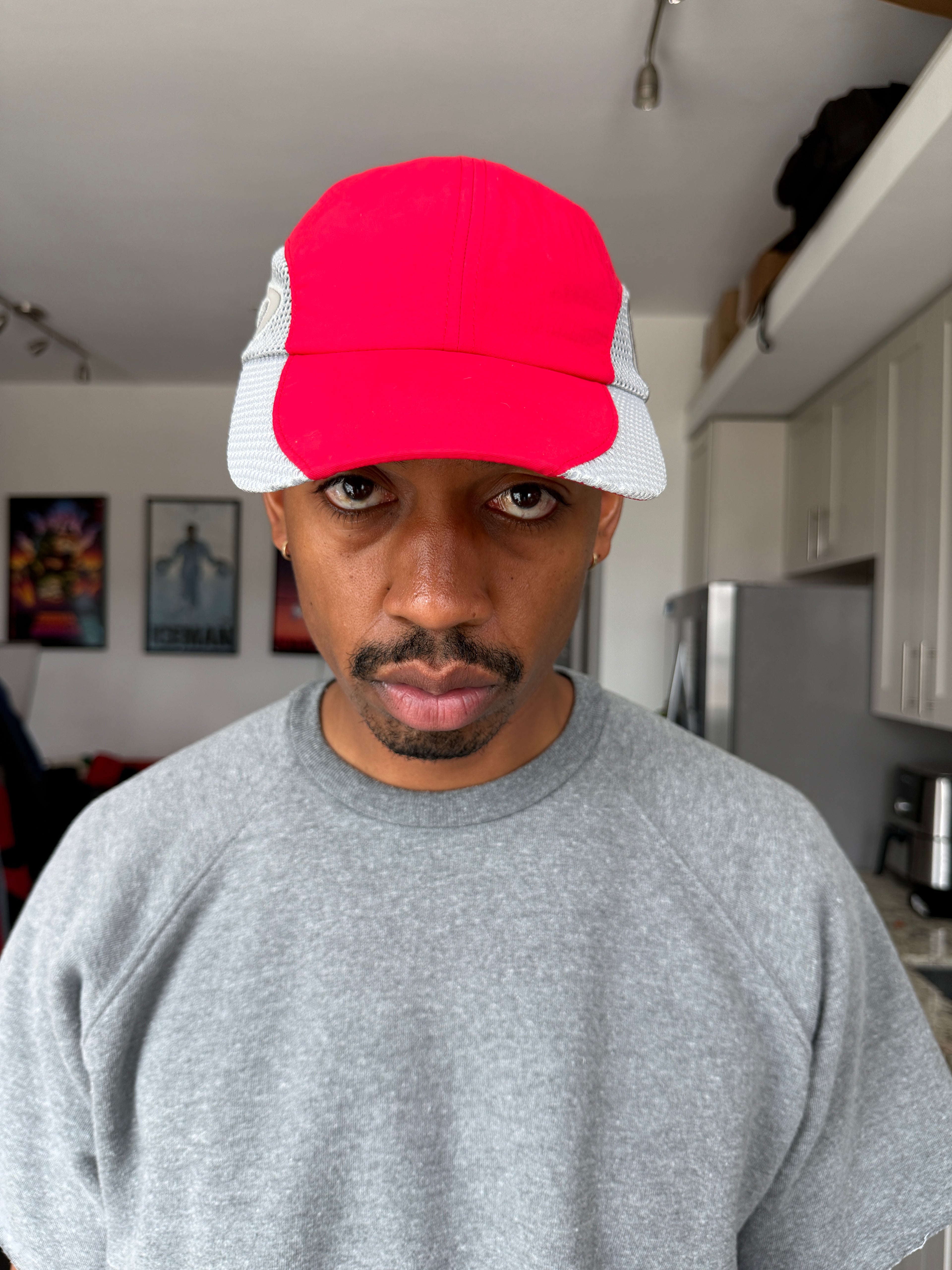 Hidden Season Red & White Mesh Cap
