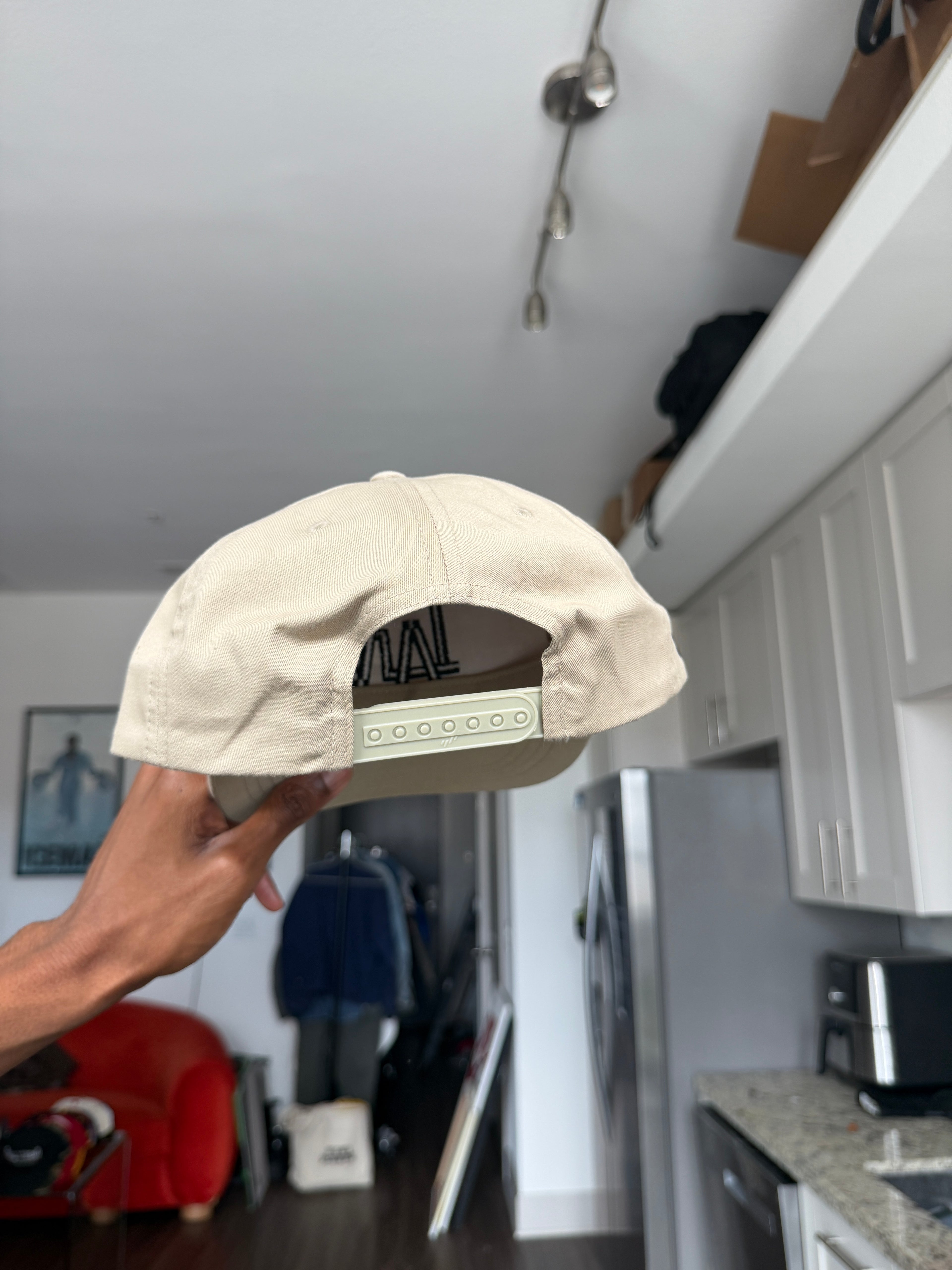 LA Dodgers Double Logo Cream & Tan Baseball Cap
