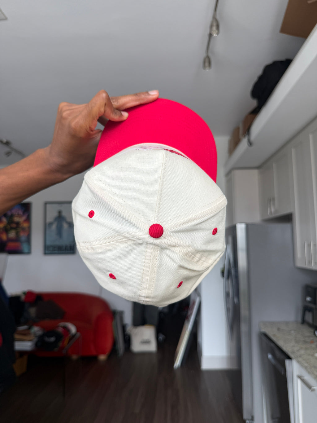 Red & White Devil and Angel Unicorn Baseball Cap