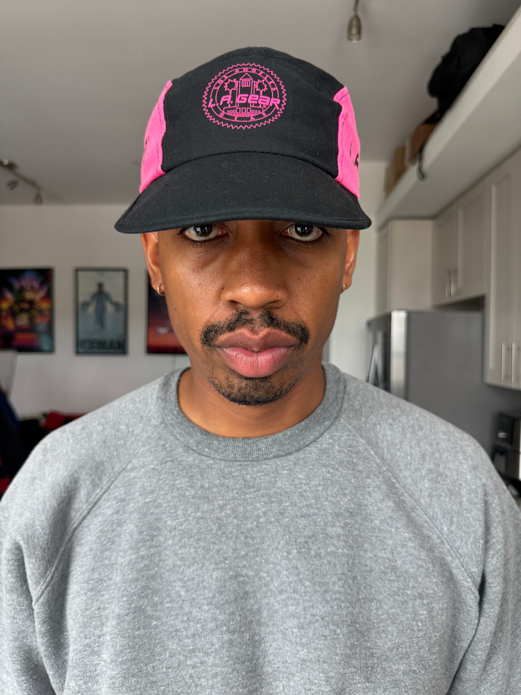 Vintage LA Gear Black & Pink Baseball Cap