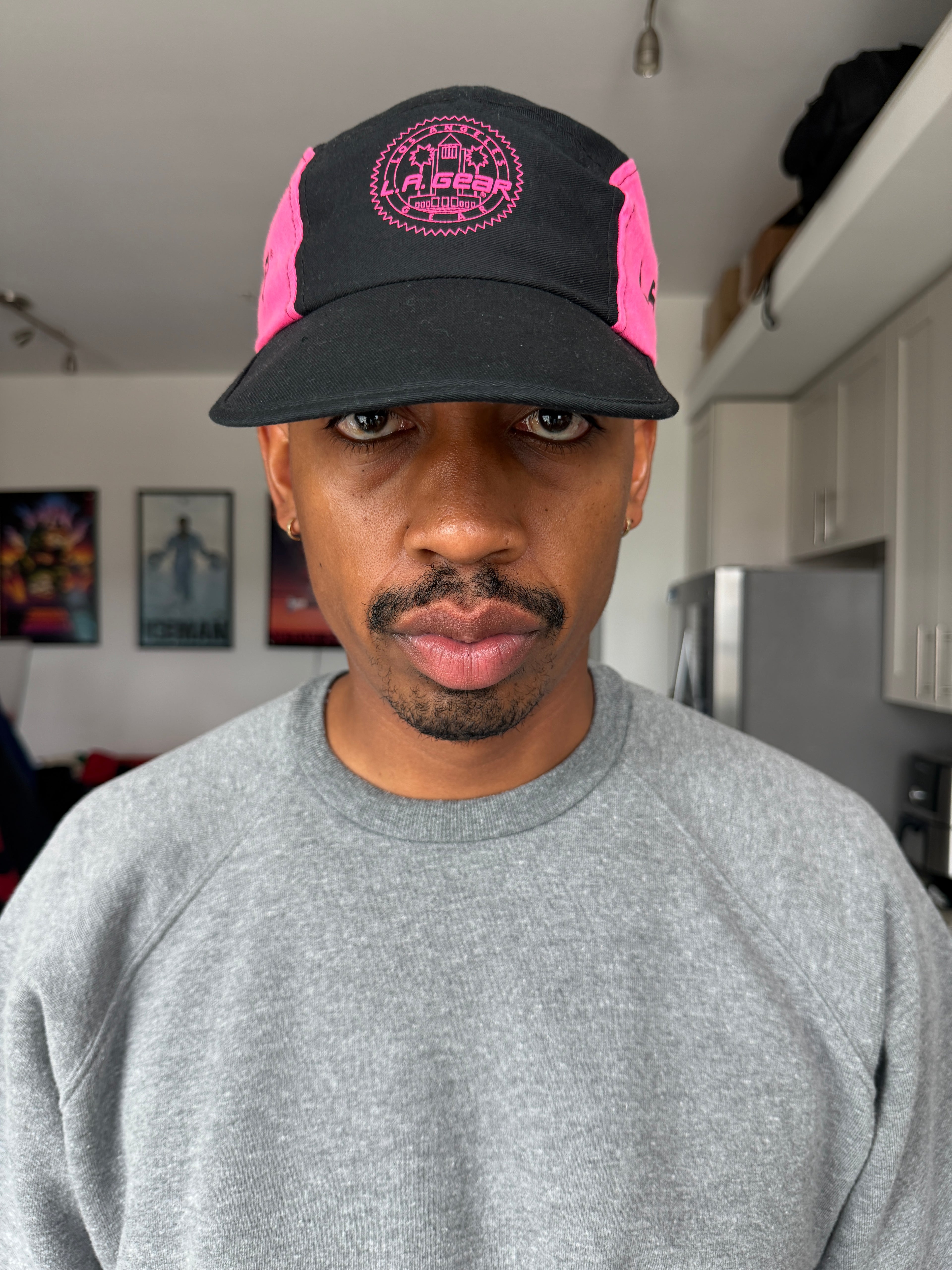 Vintage LA Gear Black & Pink Baseball Cap